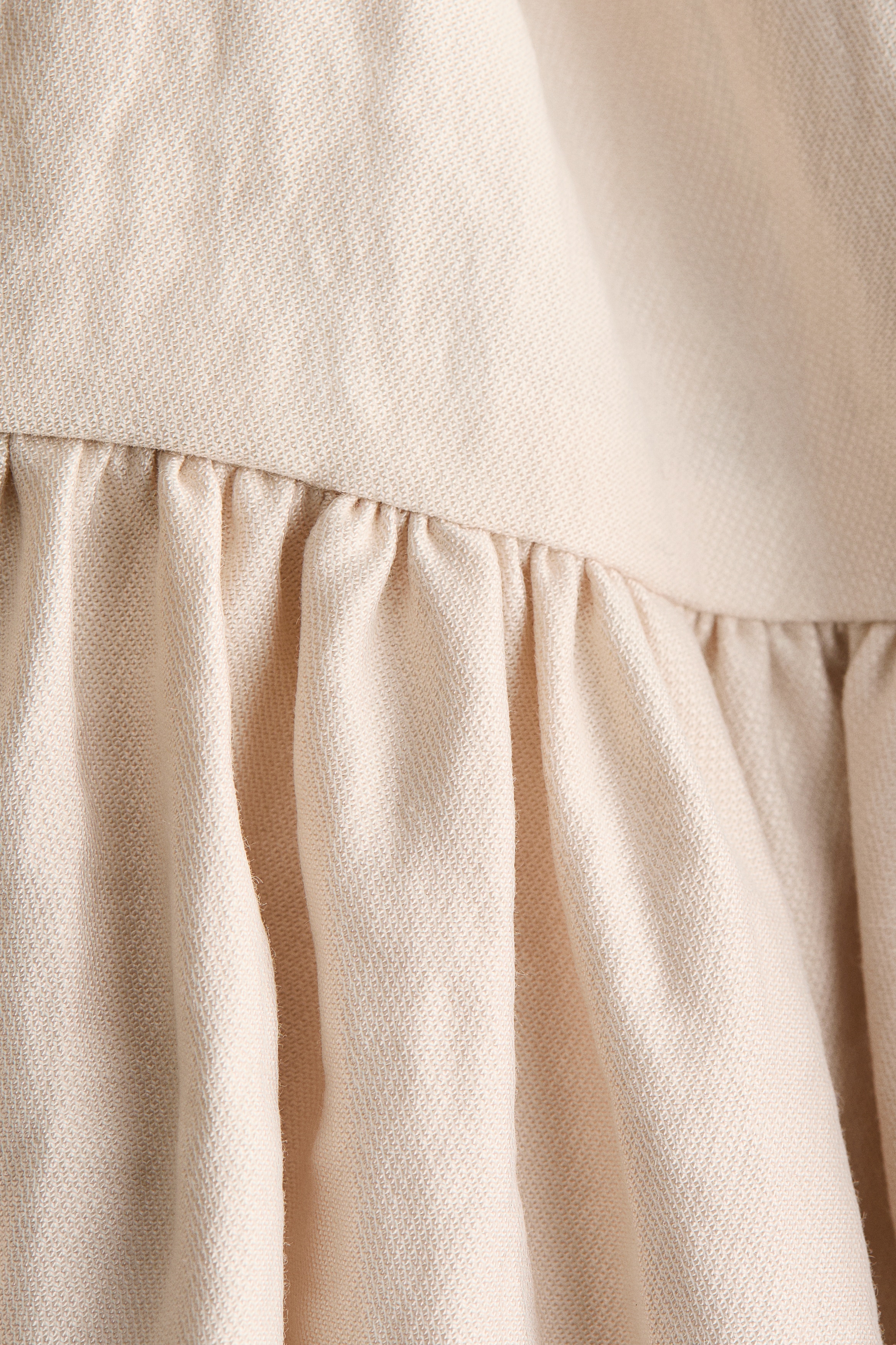 Sleeveless twill dress