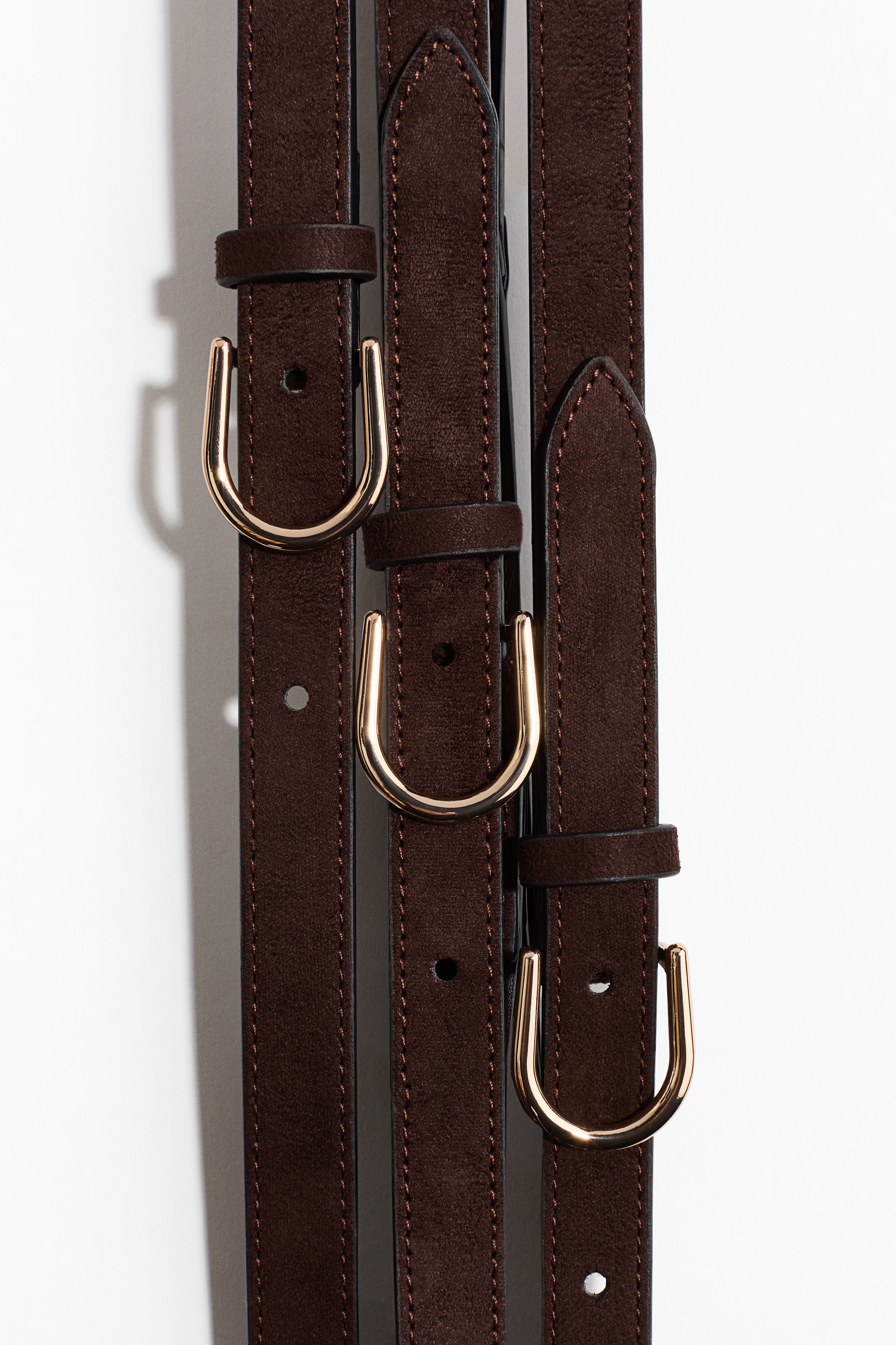 Three-strap waist belt