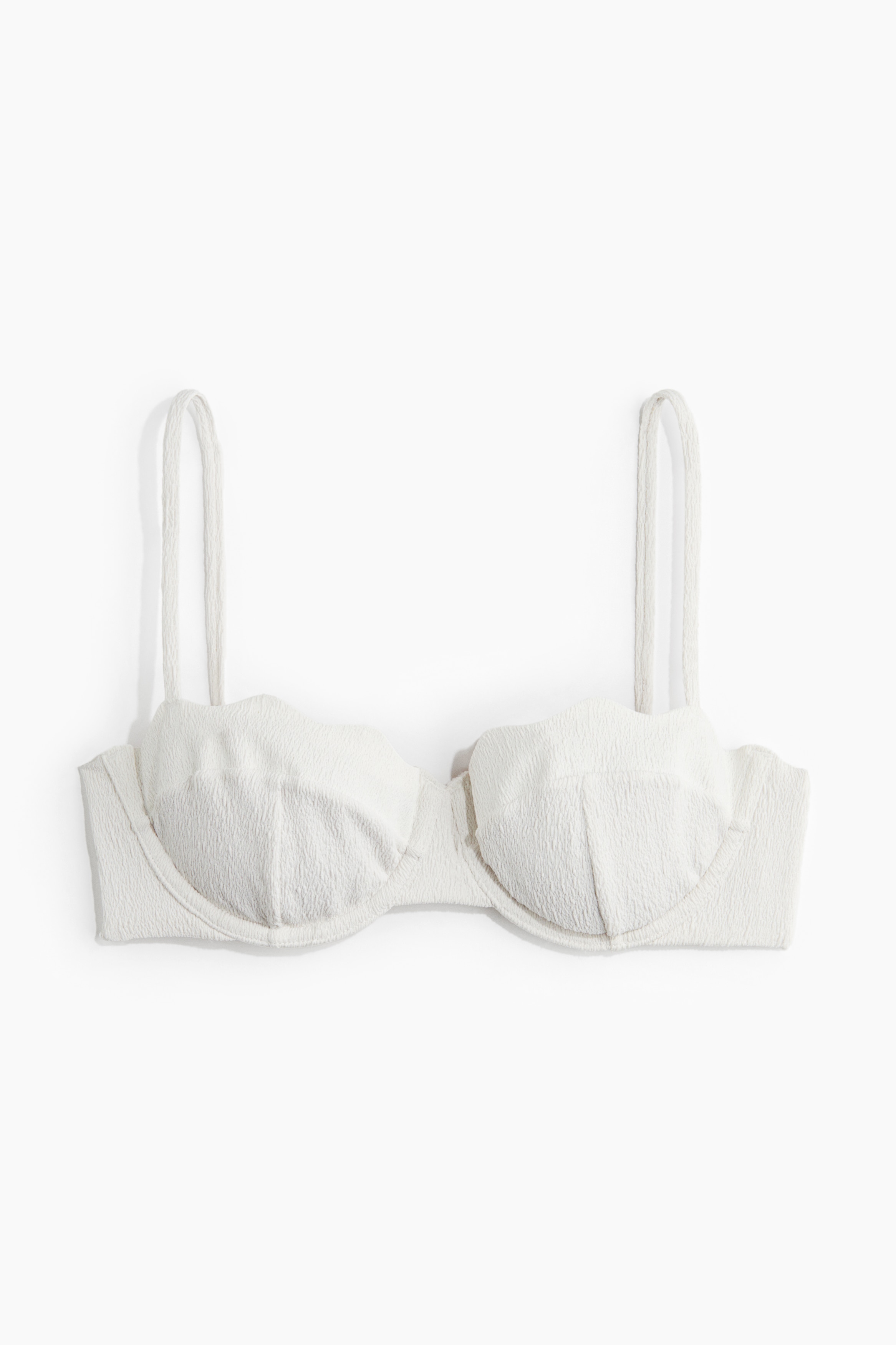 Gornji deo bikinija balkonet kroja - Bela/Tirkizna