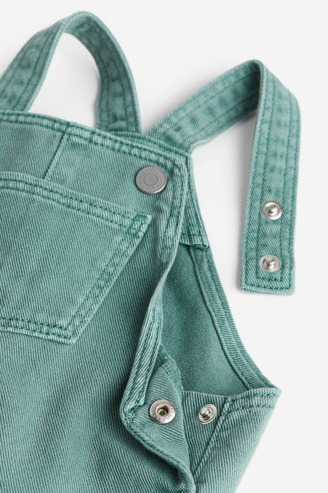 2-piece top and dungaree set - Green/Striped - 3