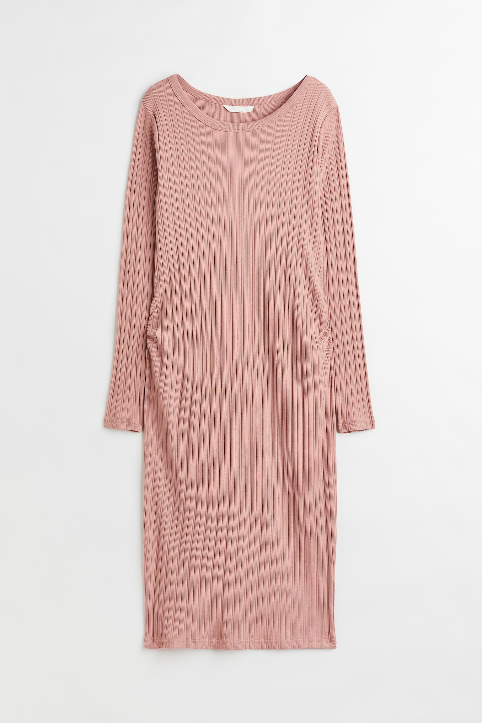 MAMA Ribbed jersey dress - Old rose - 1