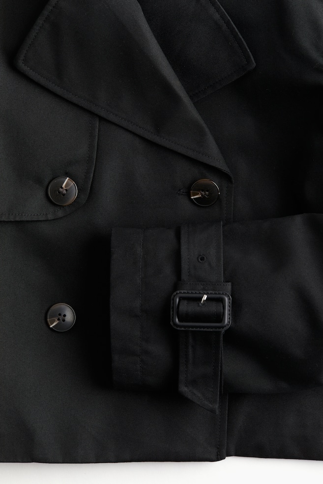 Trench-look jacket - Black - 4