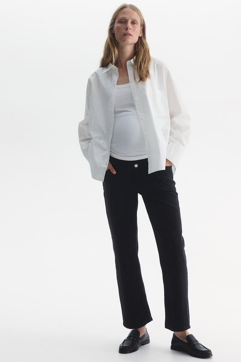 MAMA Straight Ankle Jeans
