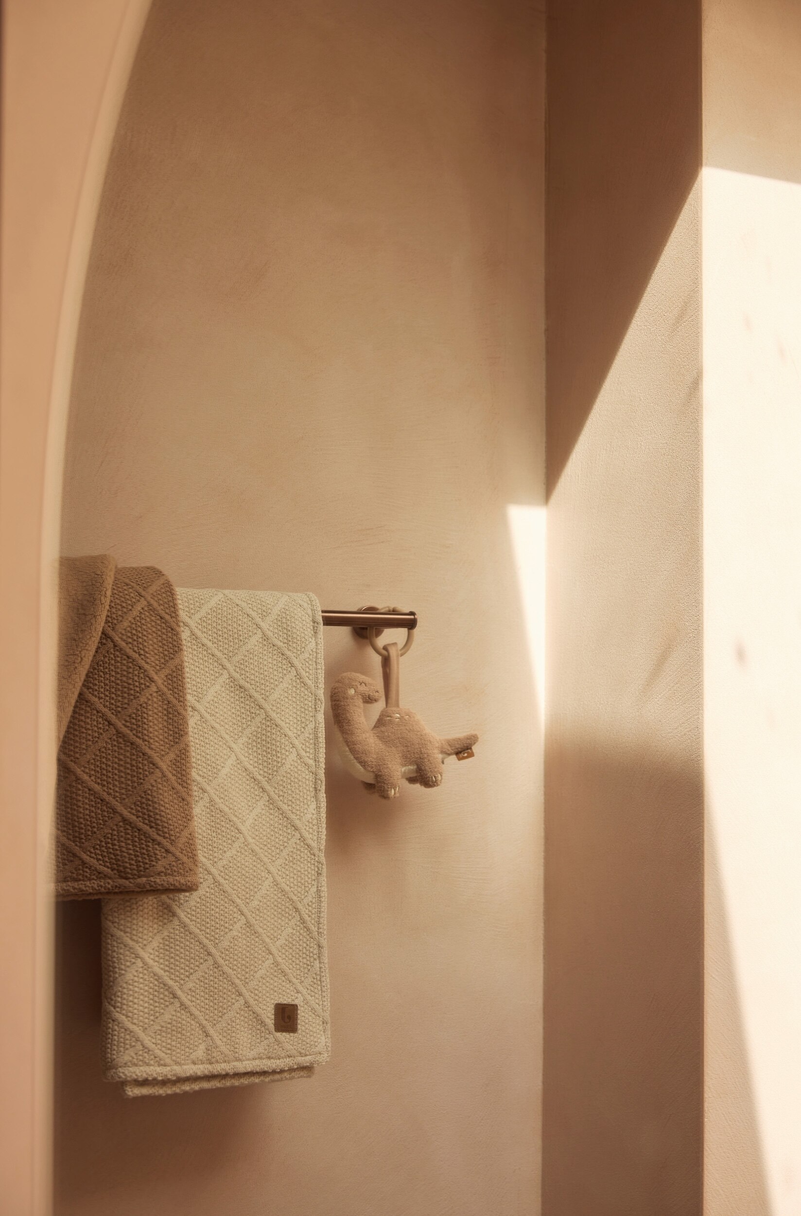 Deken 75x100 - Check Knit/fleece - Check Knit/oatmeal/Cosy Knit/sea Green/velvet/Cosy Knit/wild Rose/velvet/Cosy Knit/ivory/velvet/Check Knit/biscuit