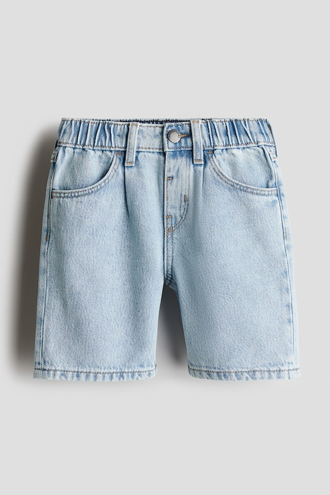 Short de longueur genou en denim - Bleu denim clair/Marron/Bleu denim foncé/Bleu denim - 1