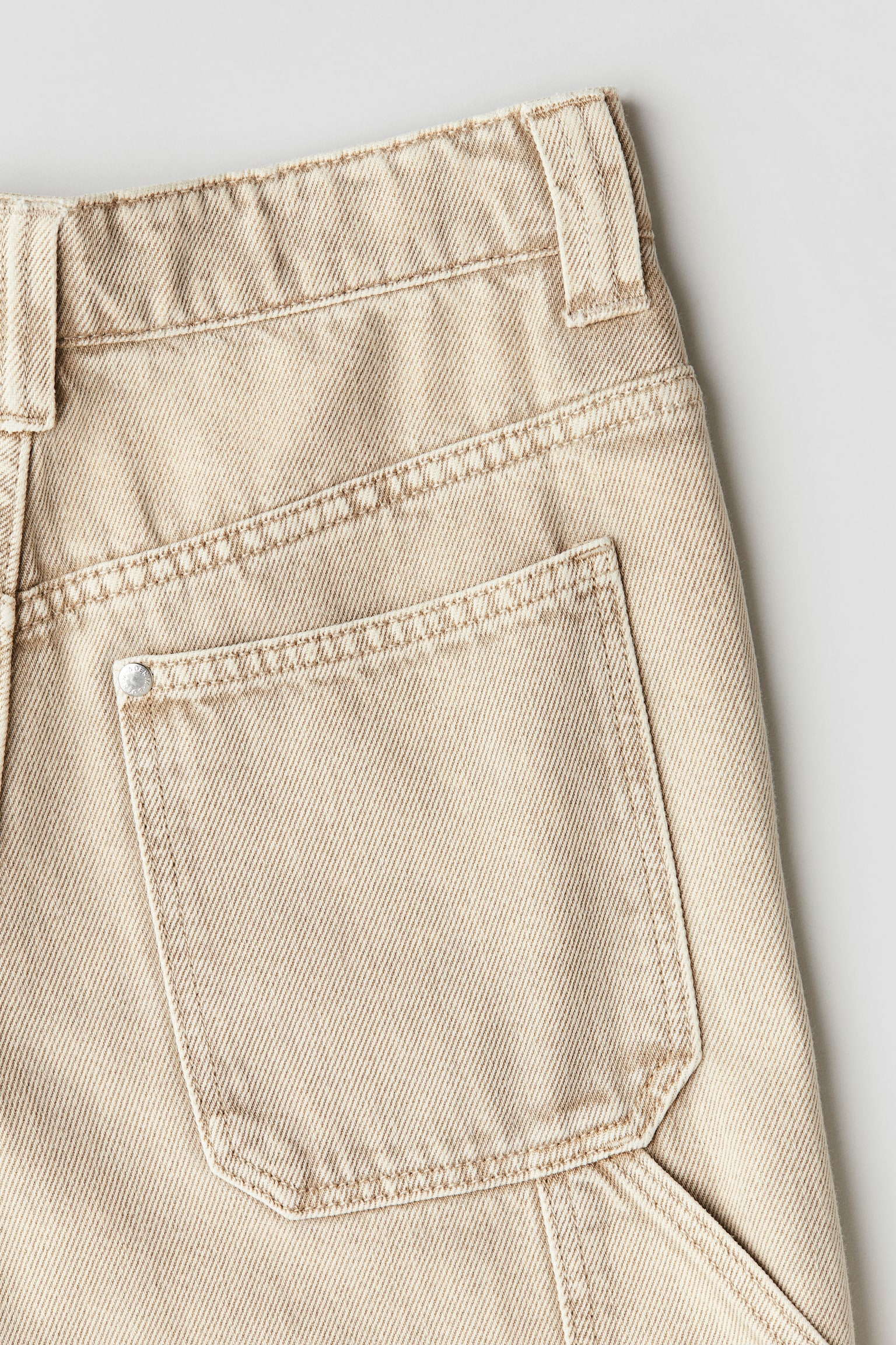 Baggy carpenter jeans - Light beige/Light denim blue/Black/Black - 6