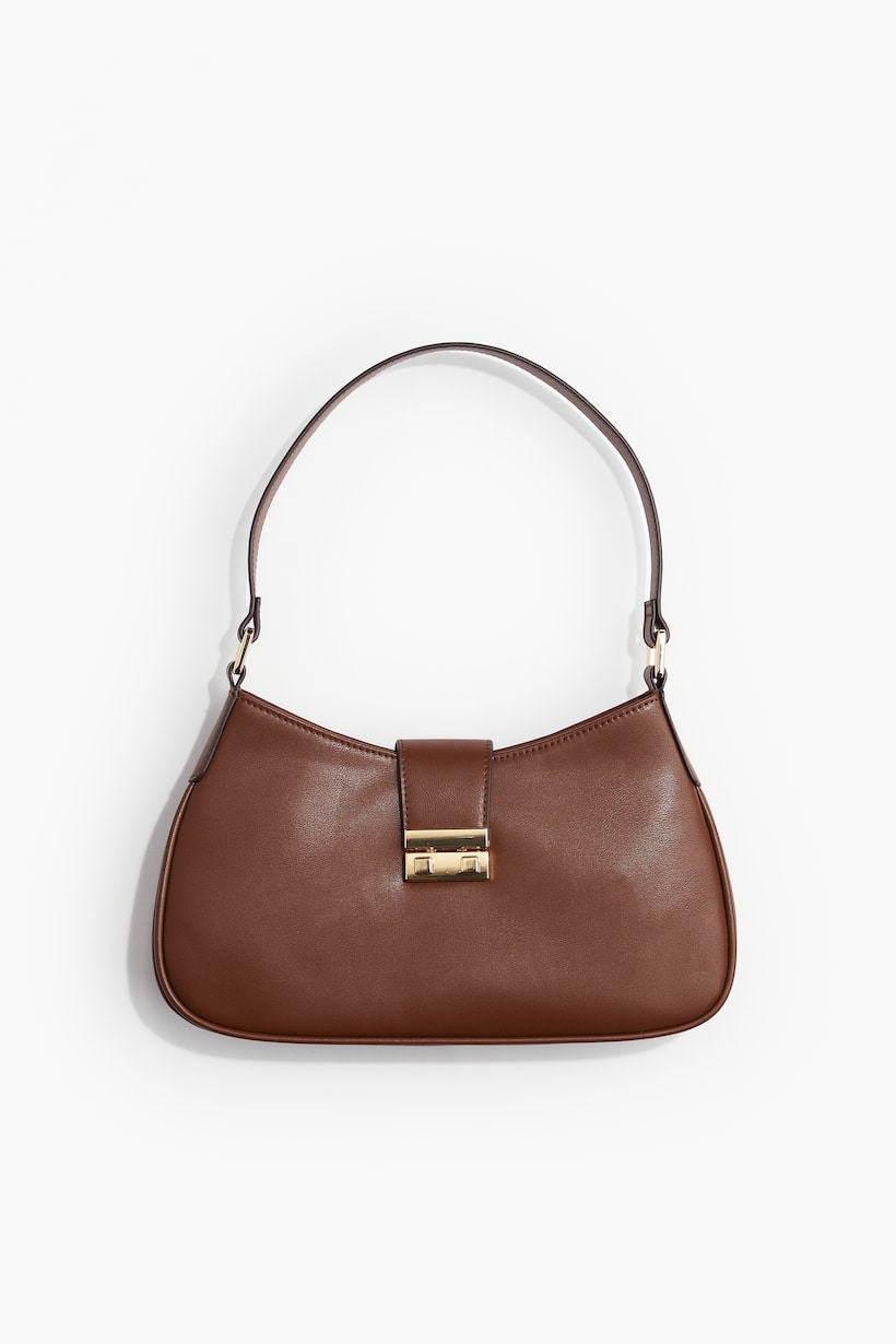 HM JYPSIERE SHOULDER BAG 23 IN TAWNY BROWN CALFSKIN GOLD HARDWARE
