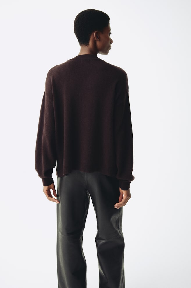 MAMA Before & After Pullover da allattamento lana-Marrone scuro - 5