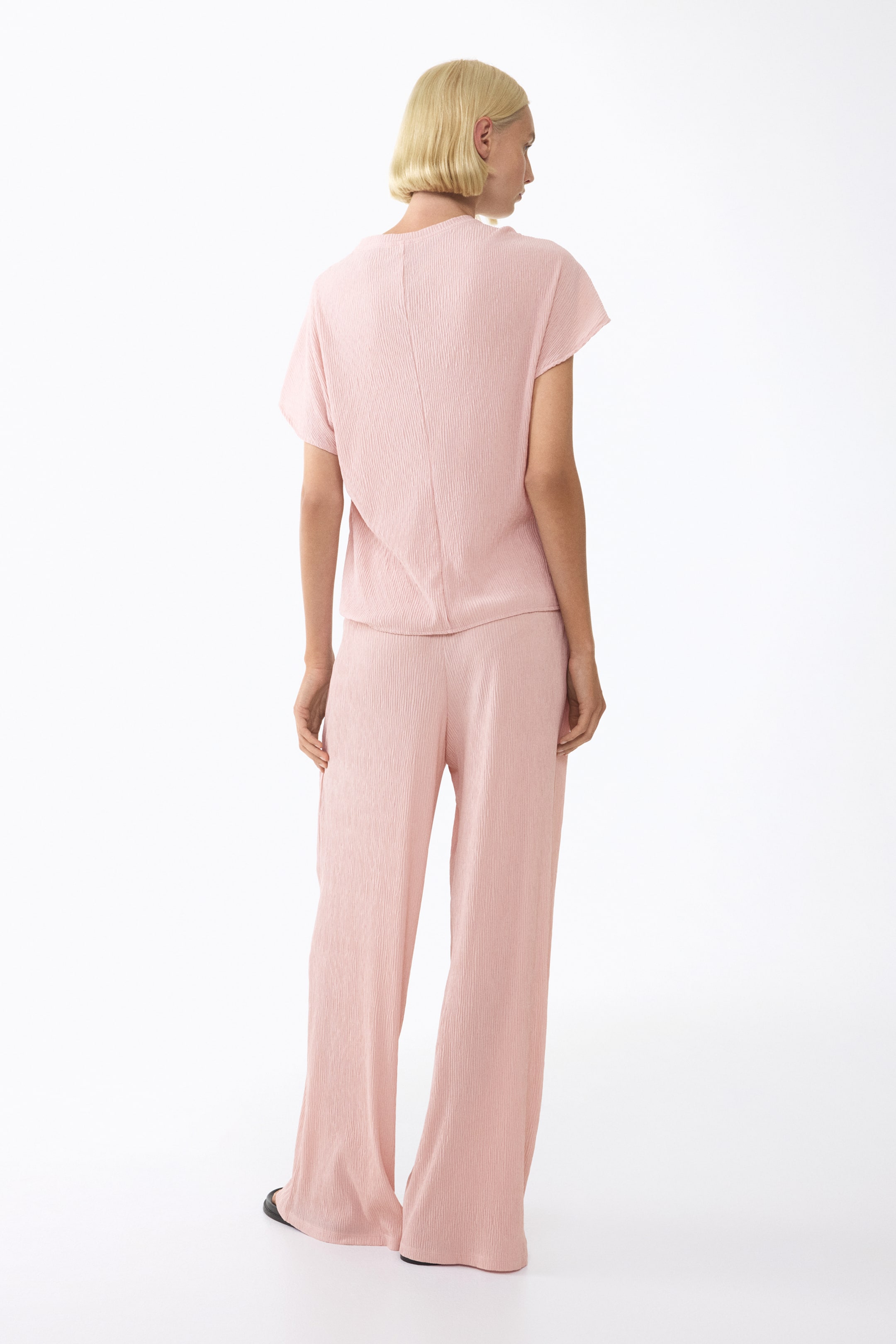 Crinkled Drawstring Pants