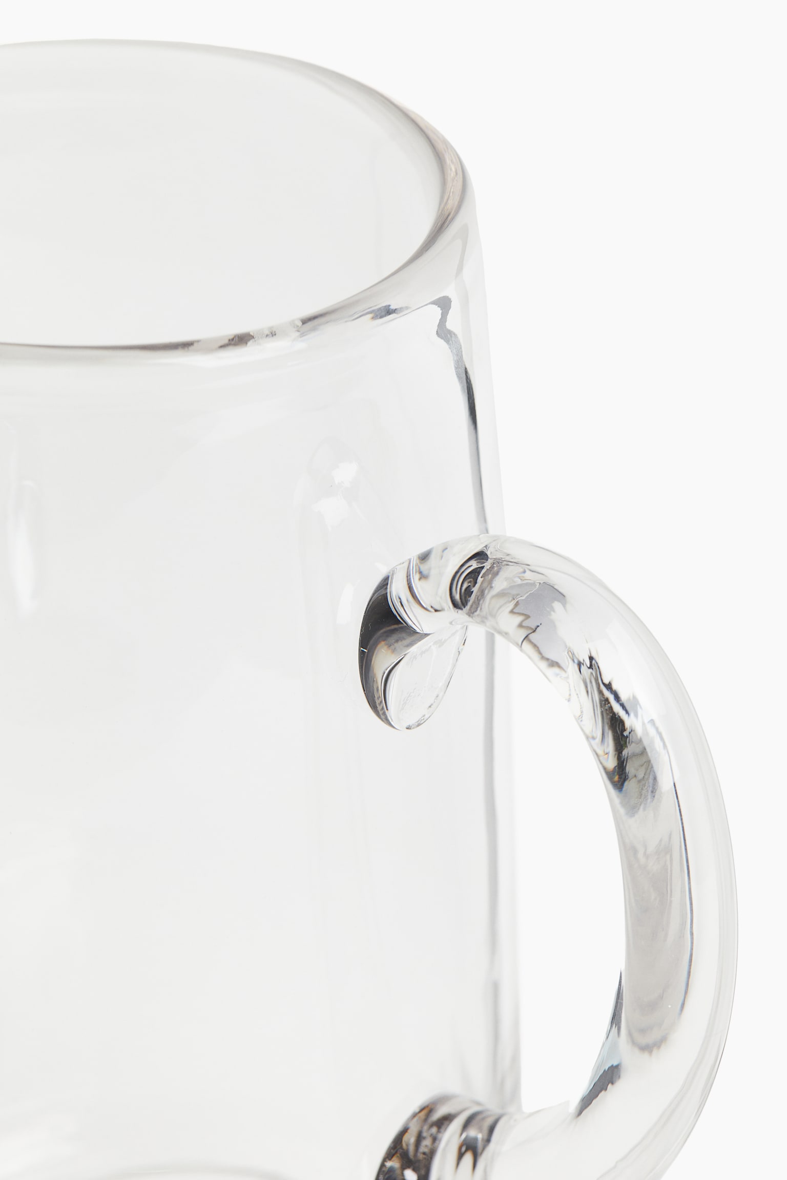 Tapered glass jug - Clear glass/Olive green - 4