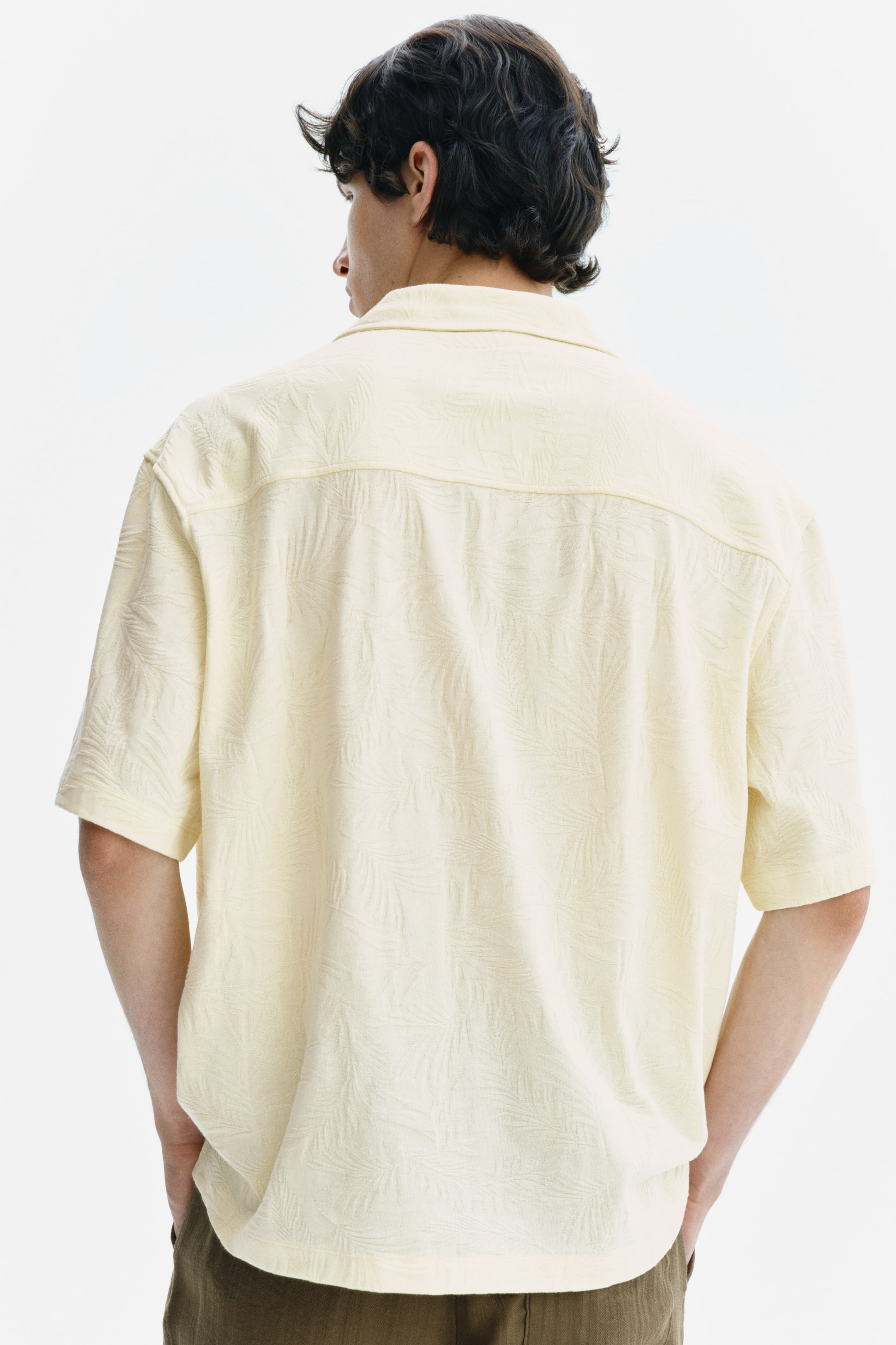 Chemise décontractée en jersey jacquard