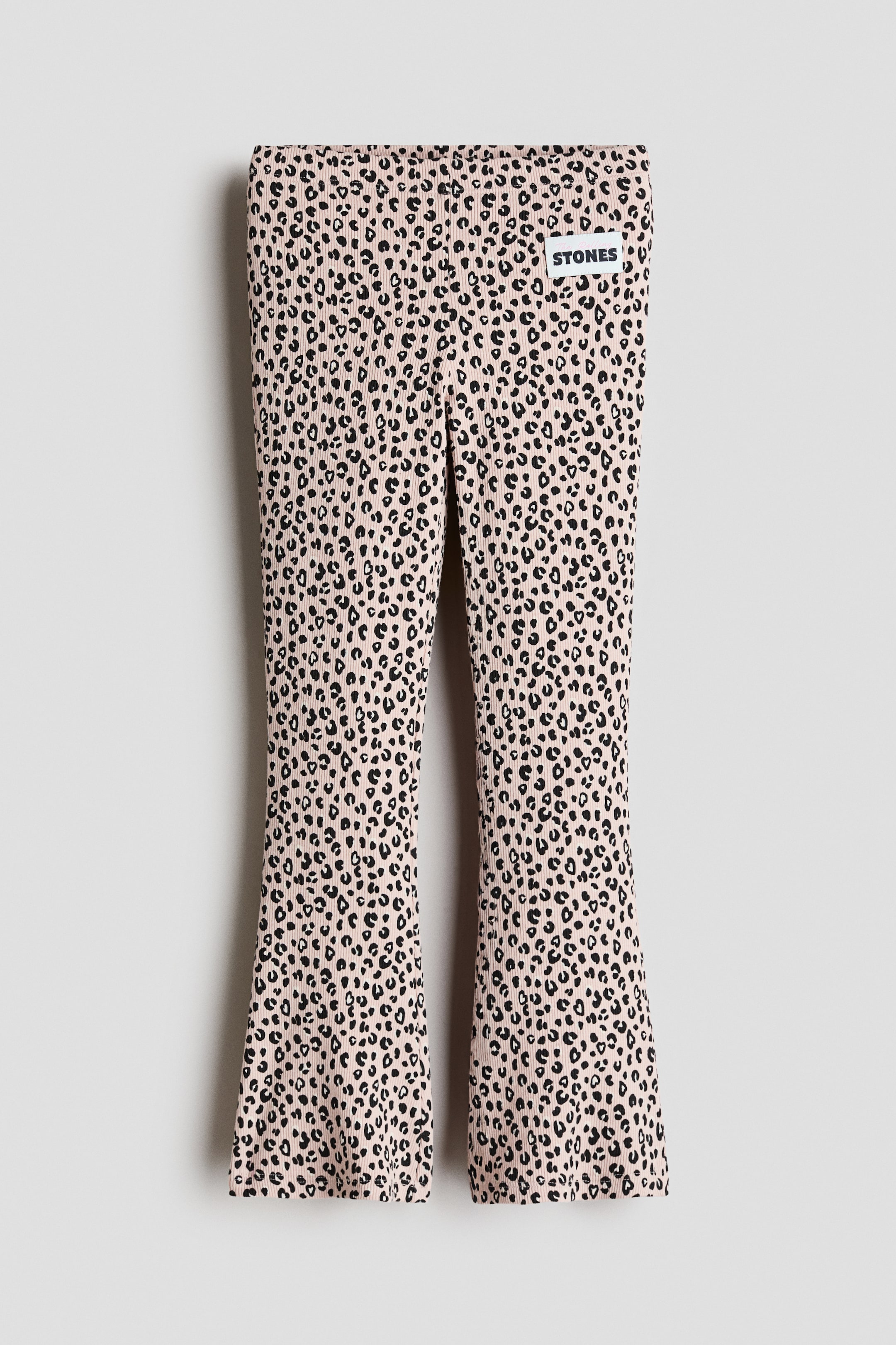 View larger image: Flared motif-detail leggings - Light mole/The Rolling Stones - Kids | H&M 1