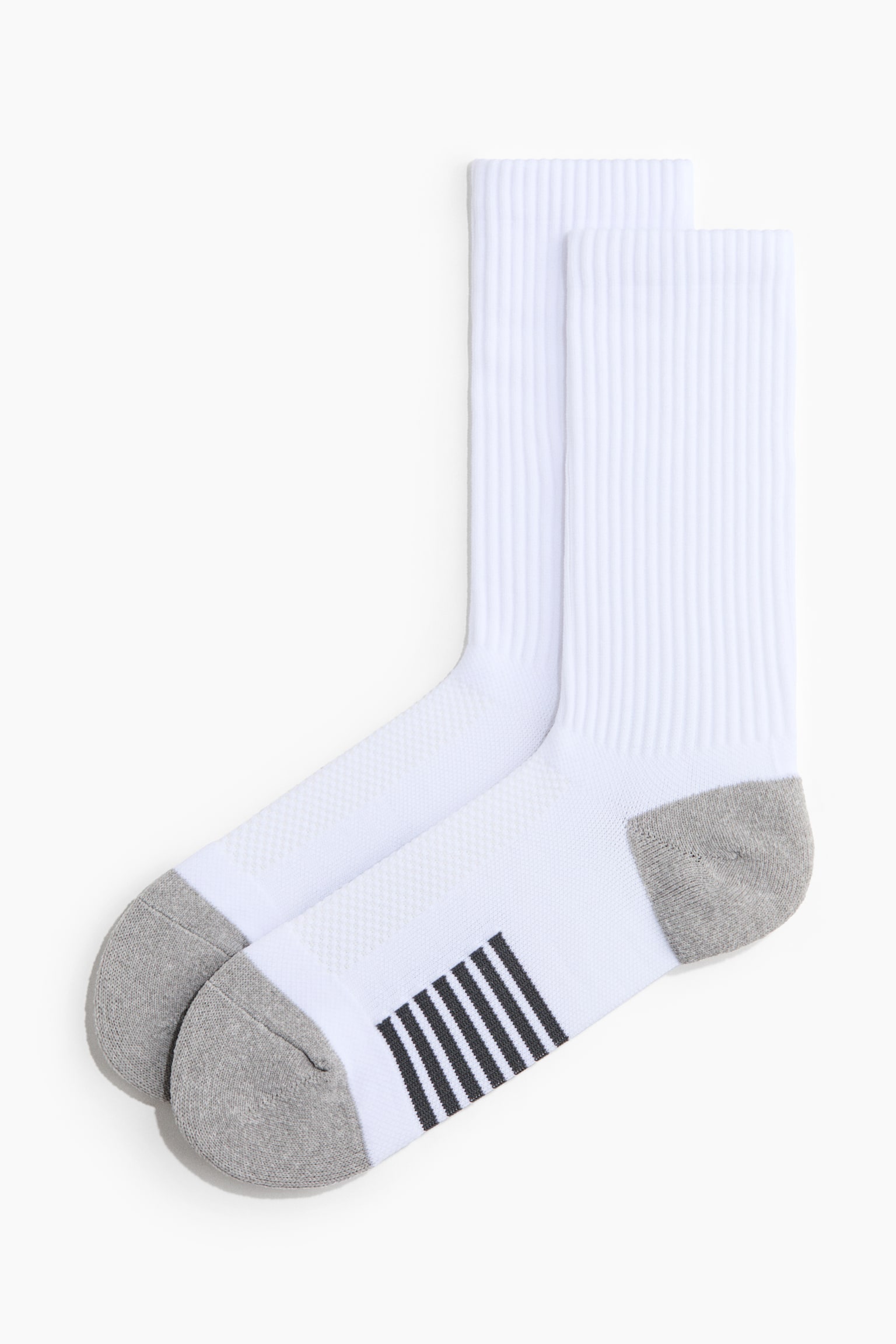 2-pack tennis socks - White/Colour block - 3