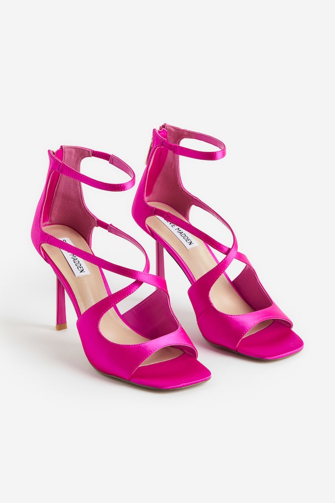 Reclaimed Sandal - Pink Satin/Silver - 6