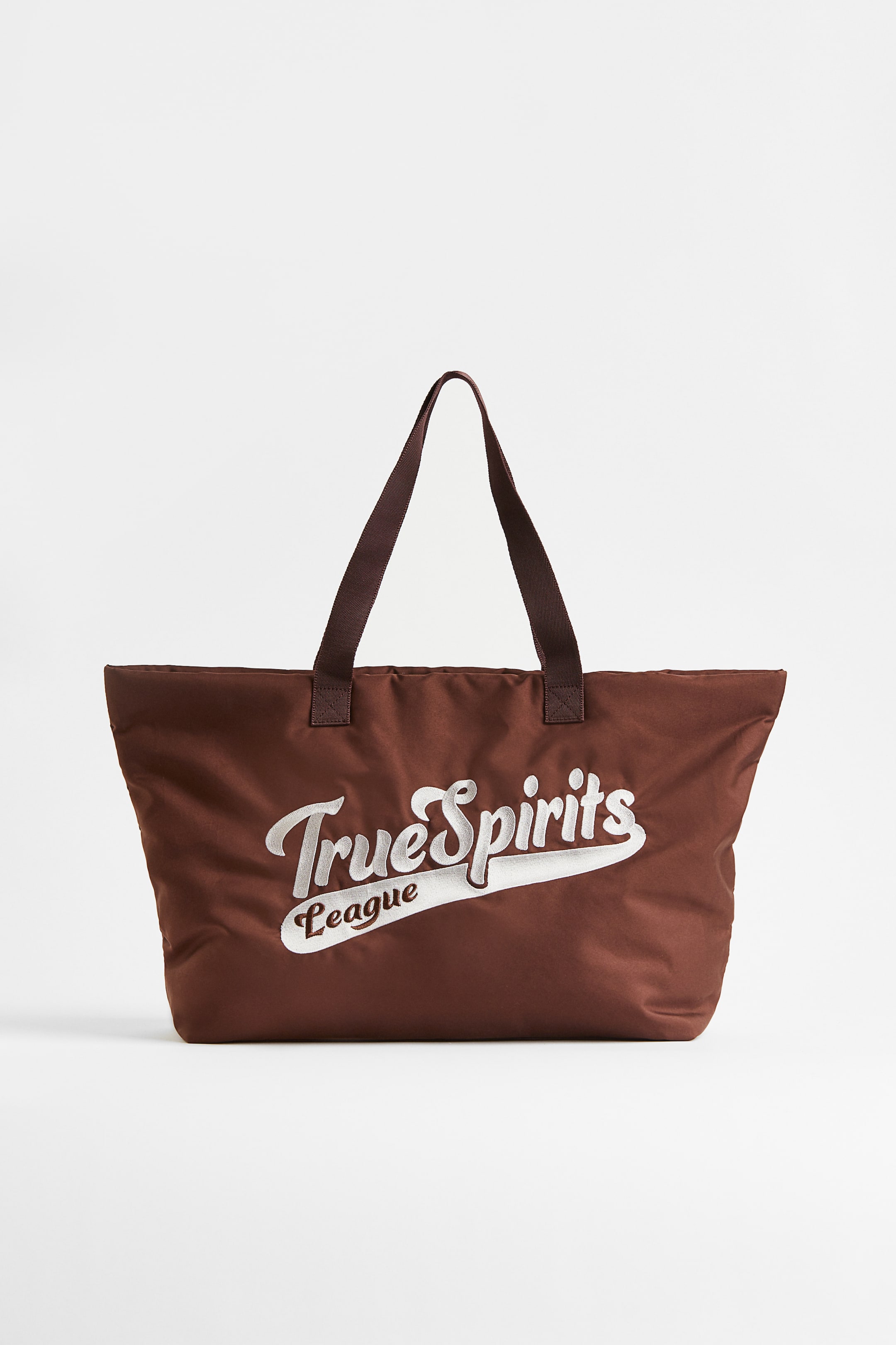 Xem ảnh lớn hơn: Túi shopper cỡ lớn - Màu nâu đậm/True Spirits - Ladies | H&M VN 1