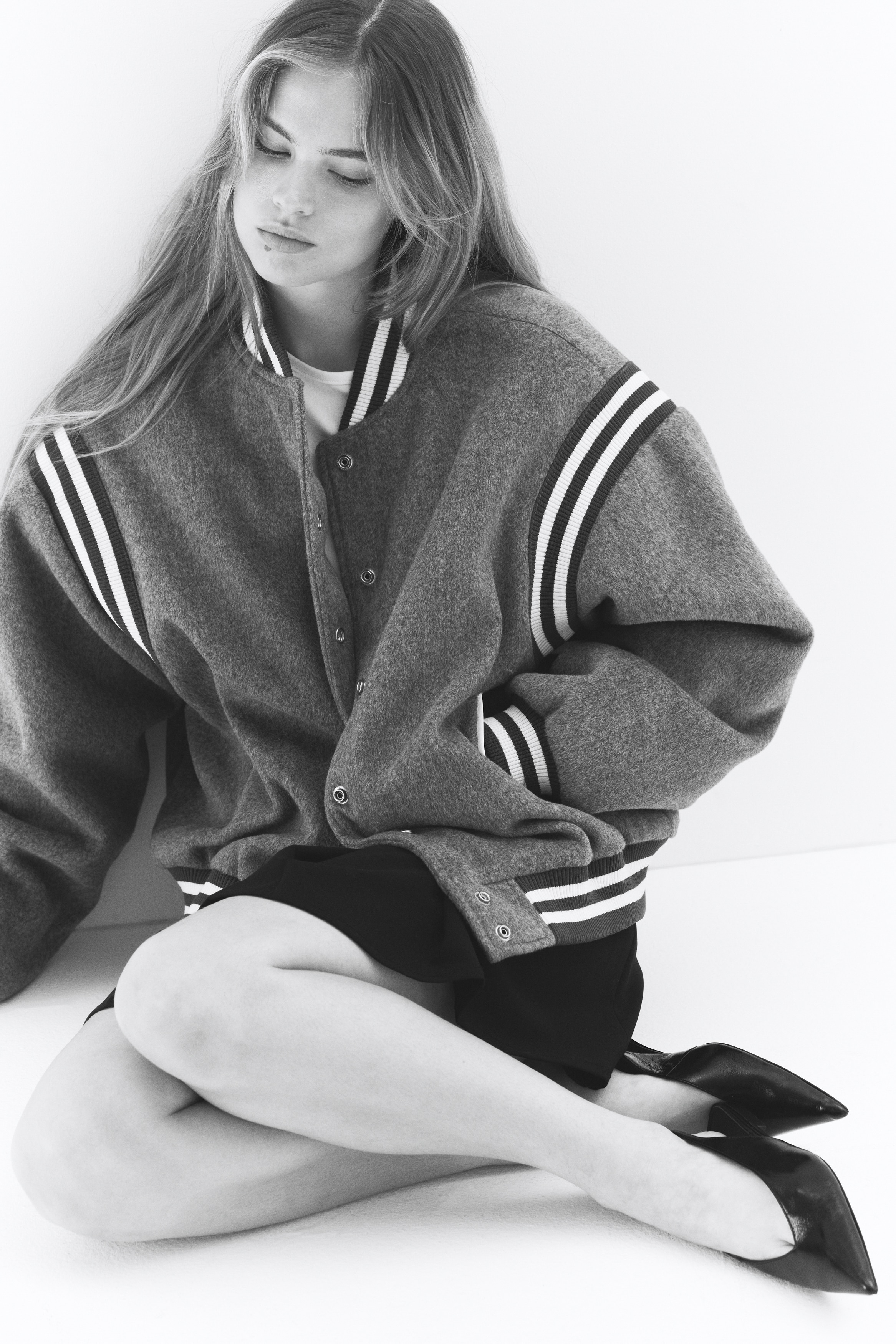 Fleece baseball jacket - Grey - Ladies | H&M