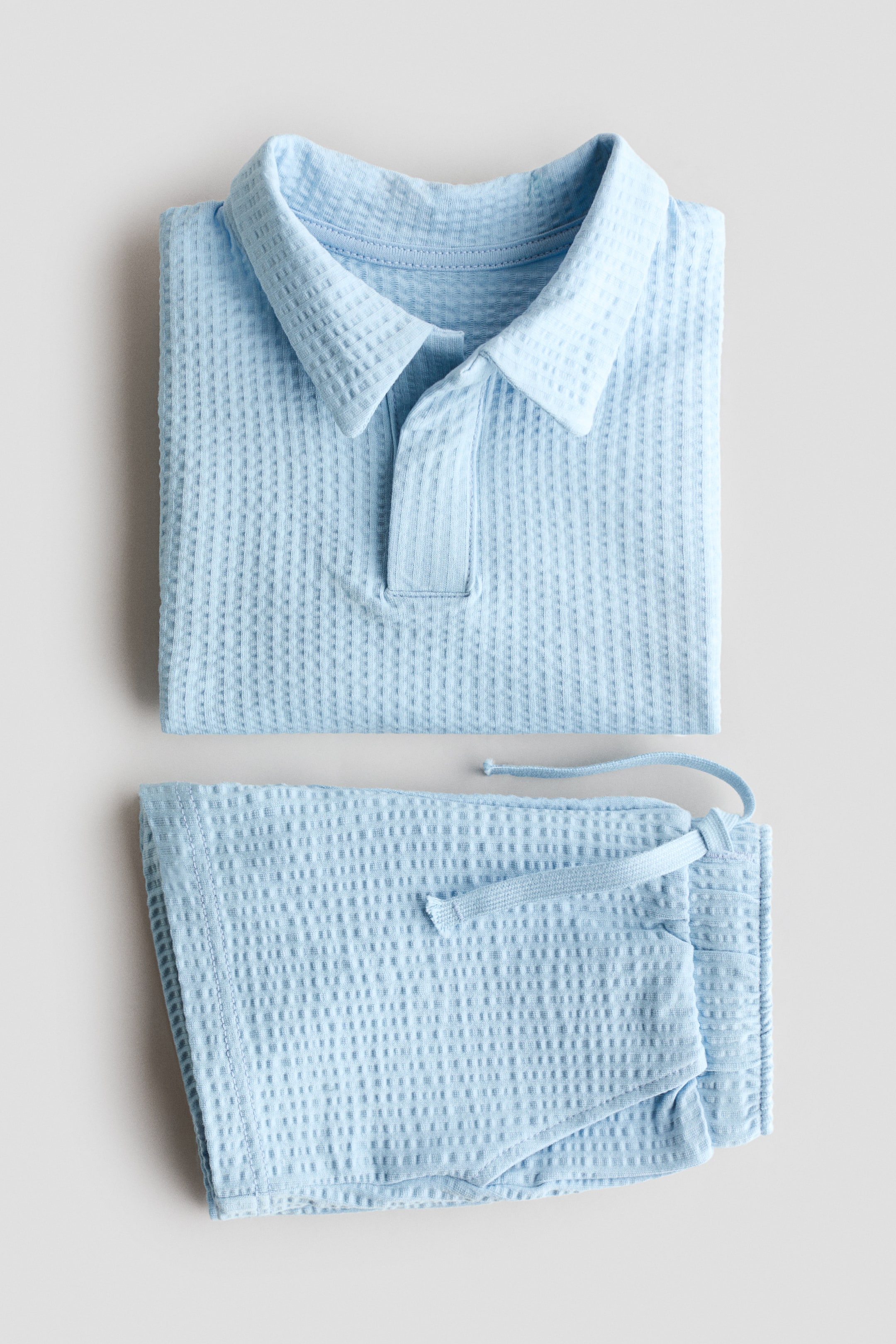 Ensemble 2 pièces en coton gaufré