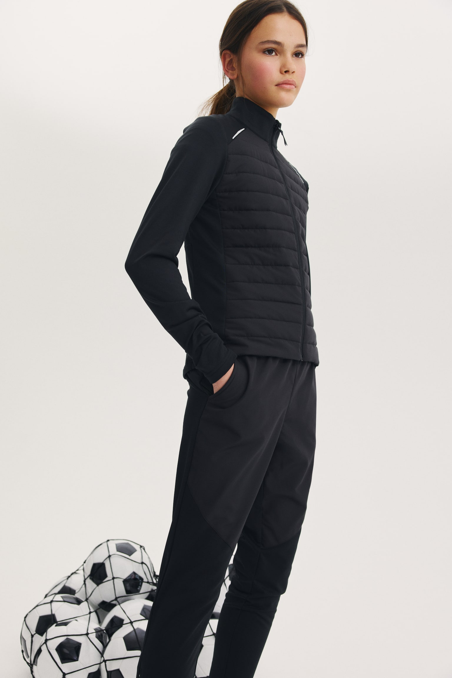 Warming football jacket with ThermoMove™ - Black - 3