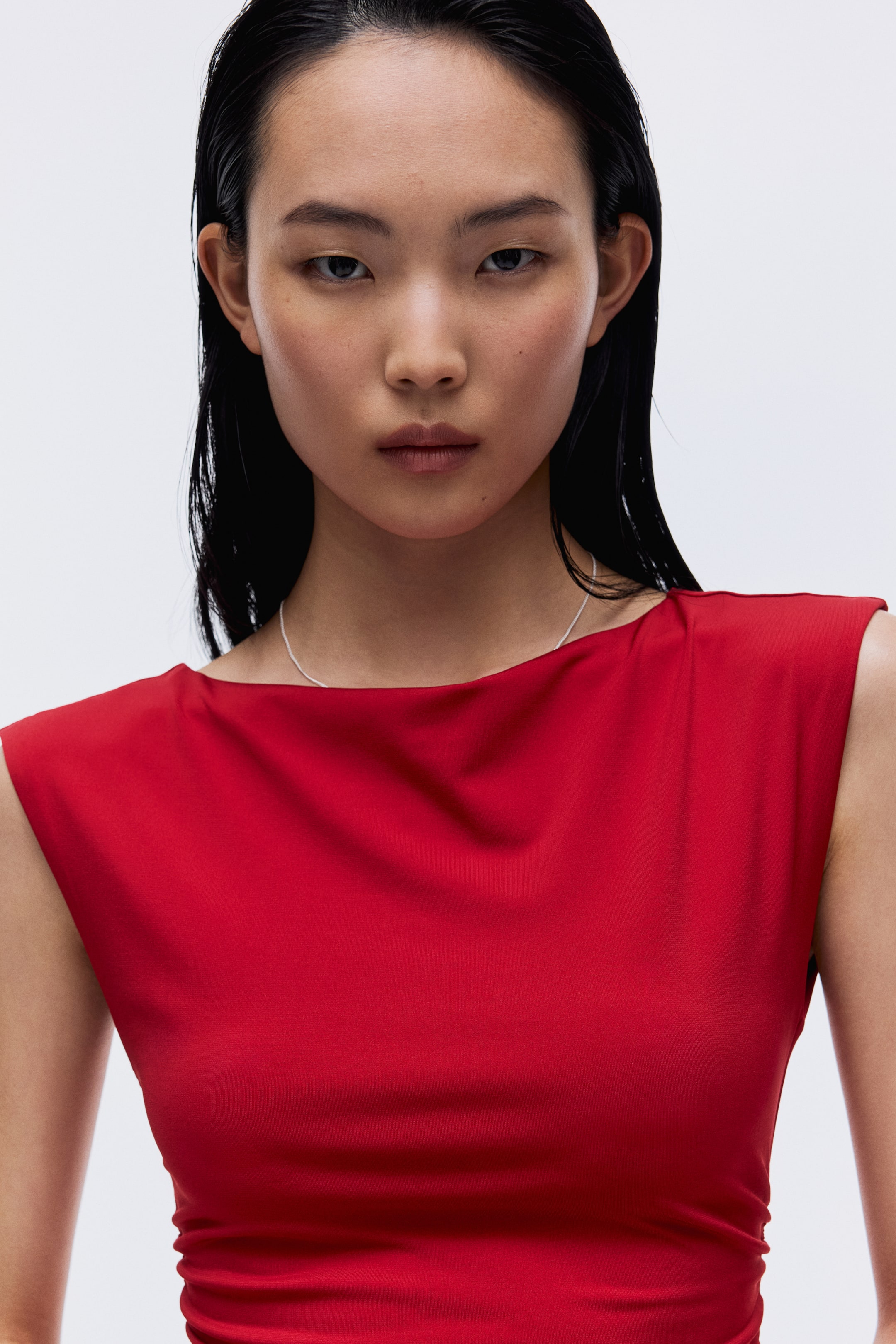 Größeres Bild anzeigen: Kleid mit Kappenärmeln - Rot - Ladies | H&M AT 2
