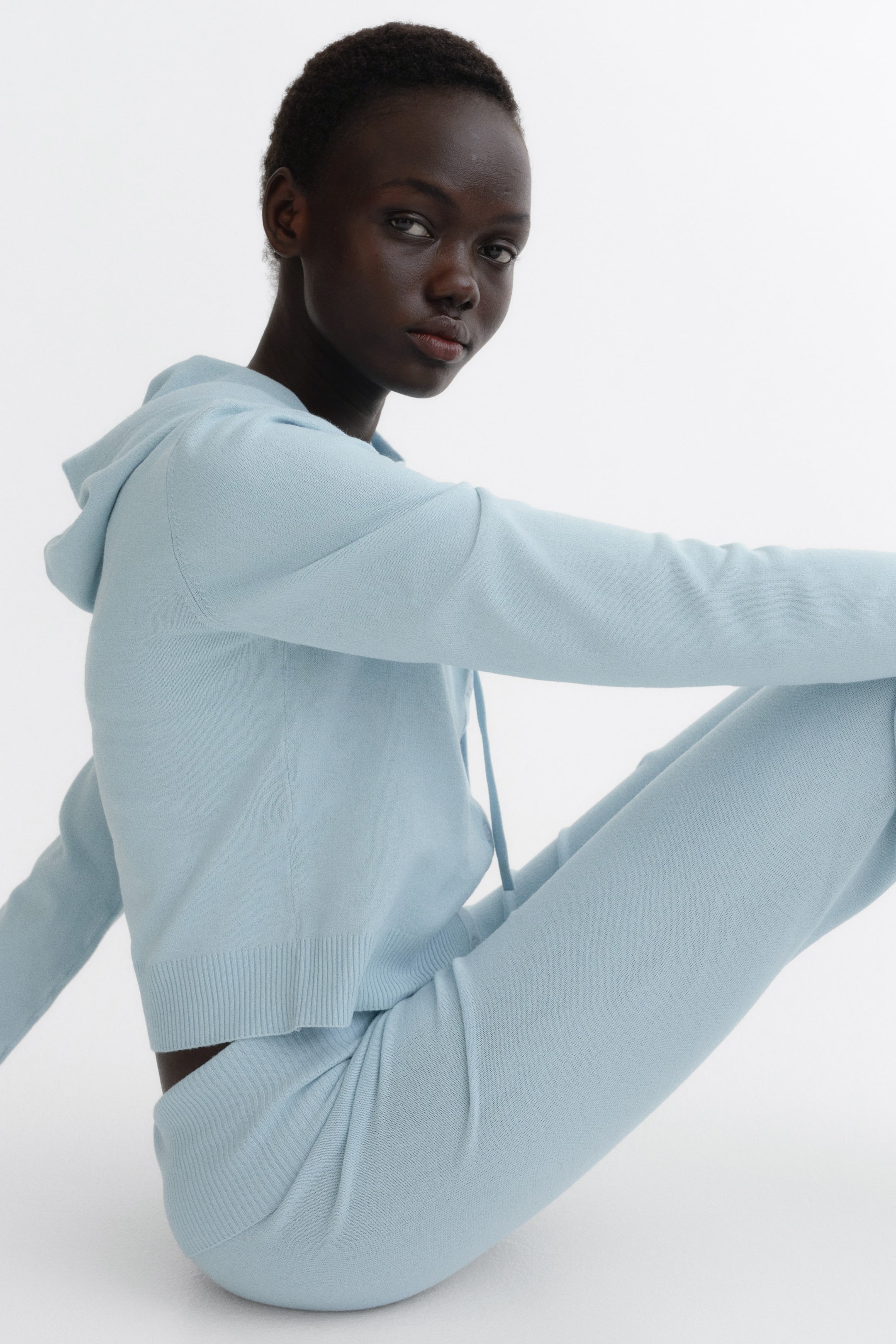 Büyük resmi görüntüle: Triko Yoga Pantolonu - Açık mavi - KADIN | H&M TR 1