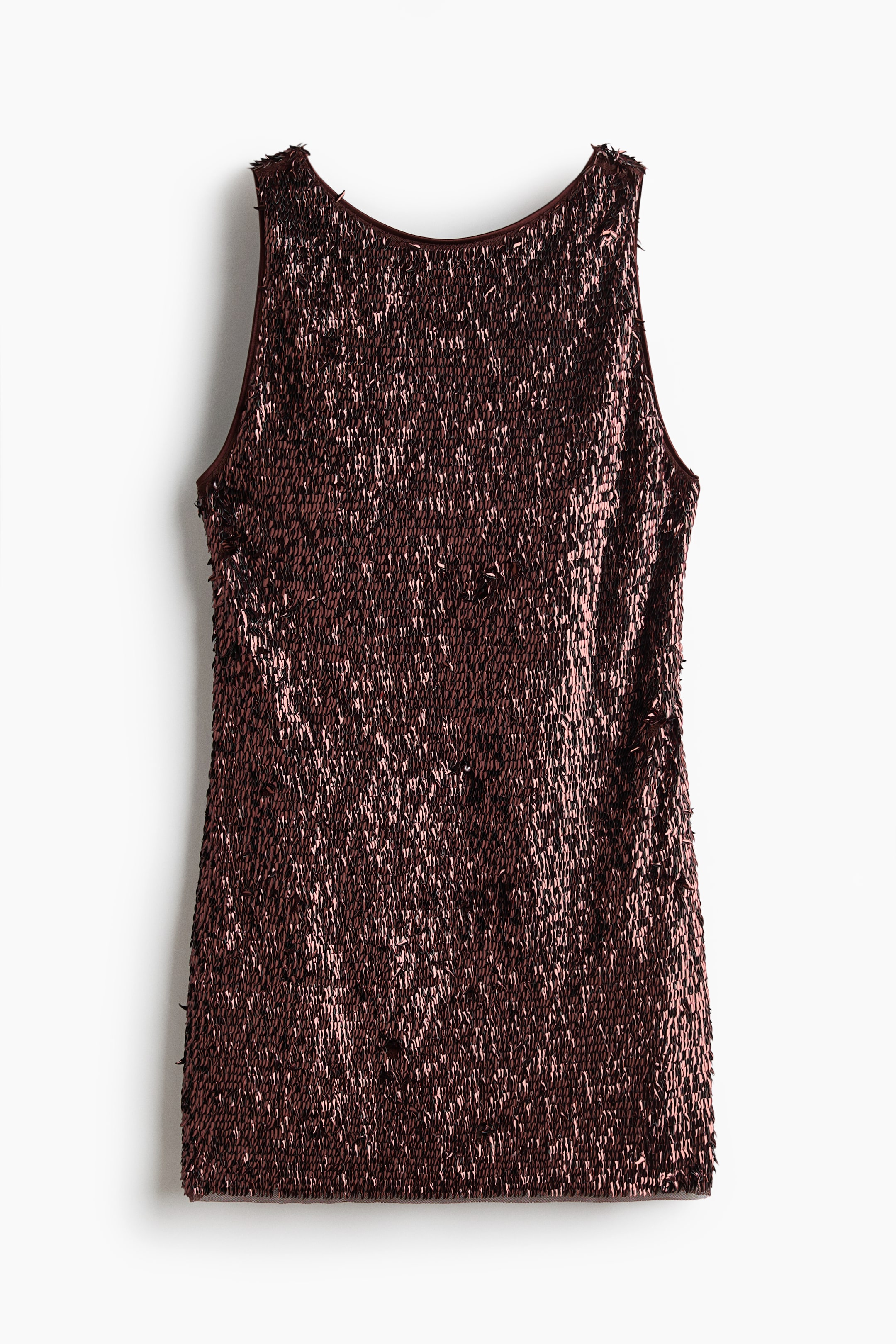 Ampliar la imagen: Vestido de lentejuelas - Ciruela chocolate - Ladies | H&M MX 7