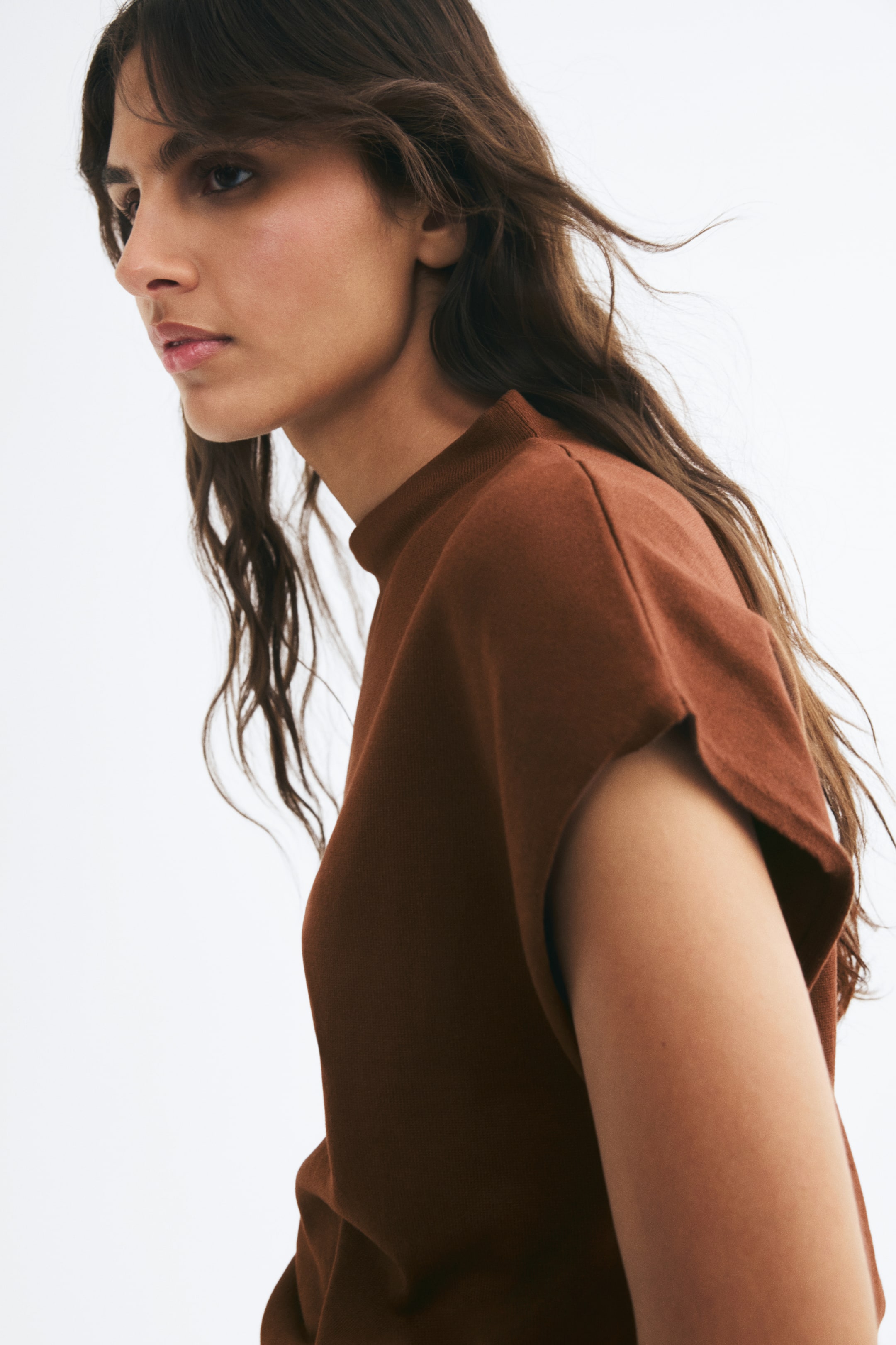 Mock Turtleneck Sweater Vest