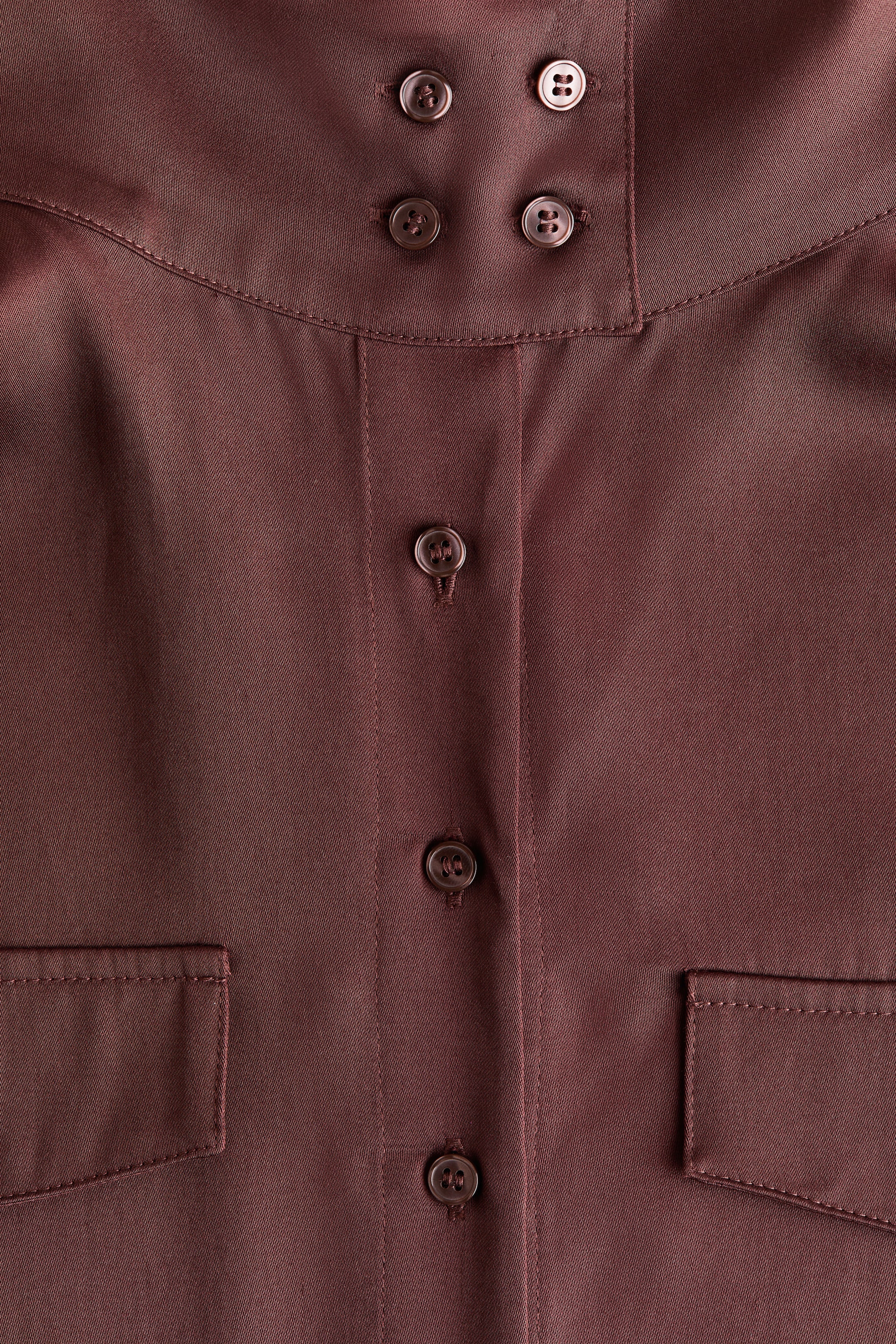 Robe chemisier avec col cheminée