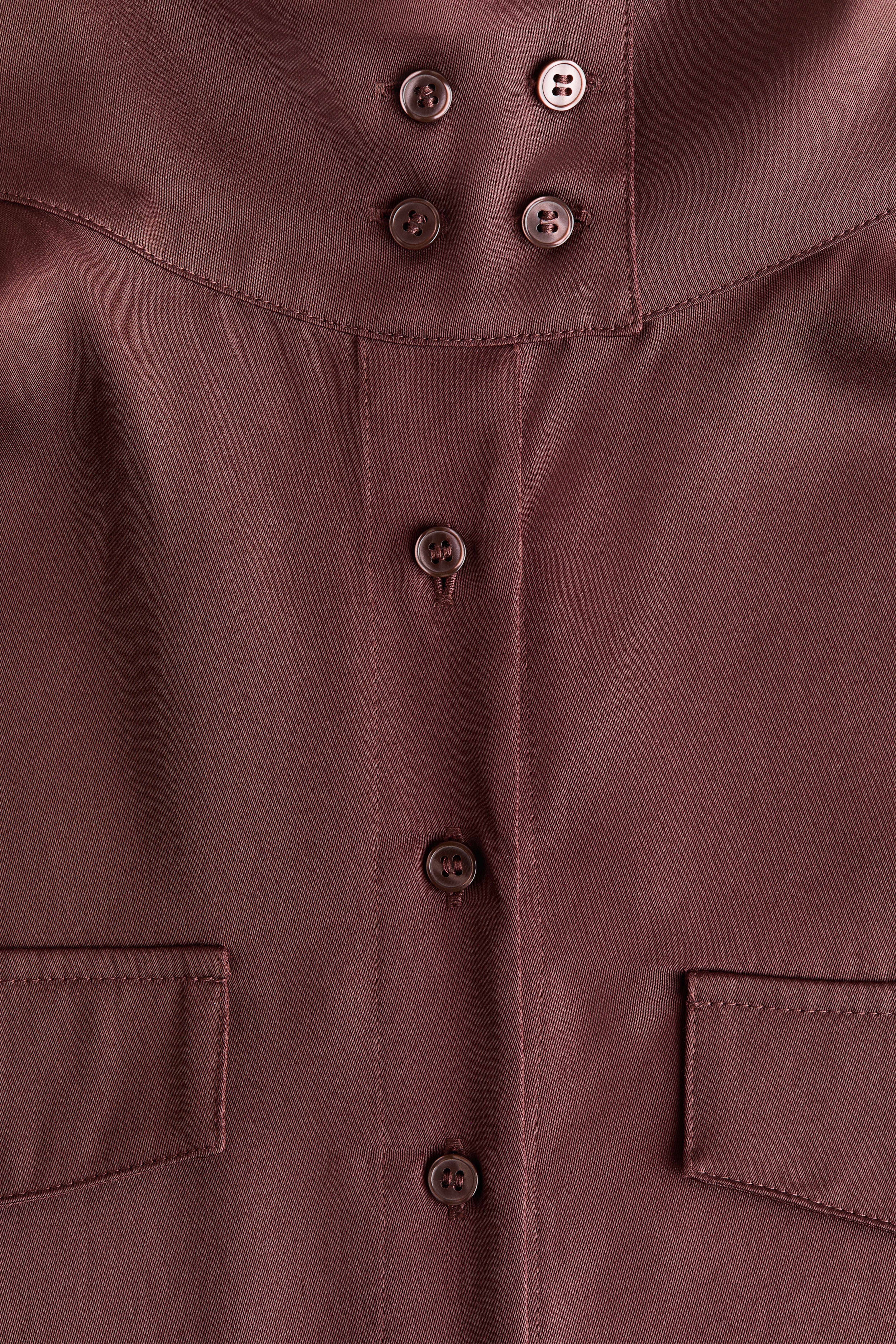 Robe chemisier avec col cheminée