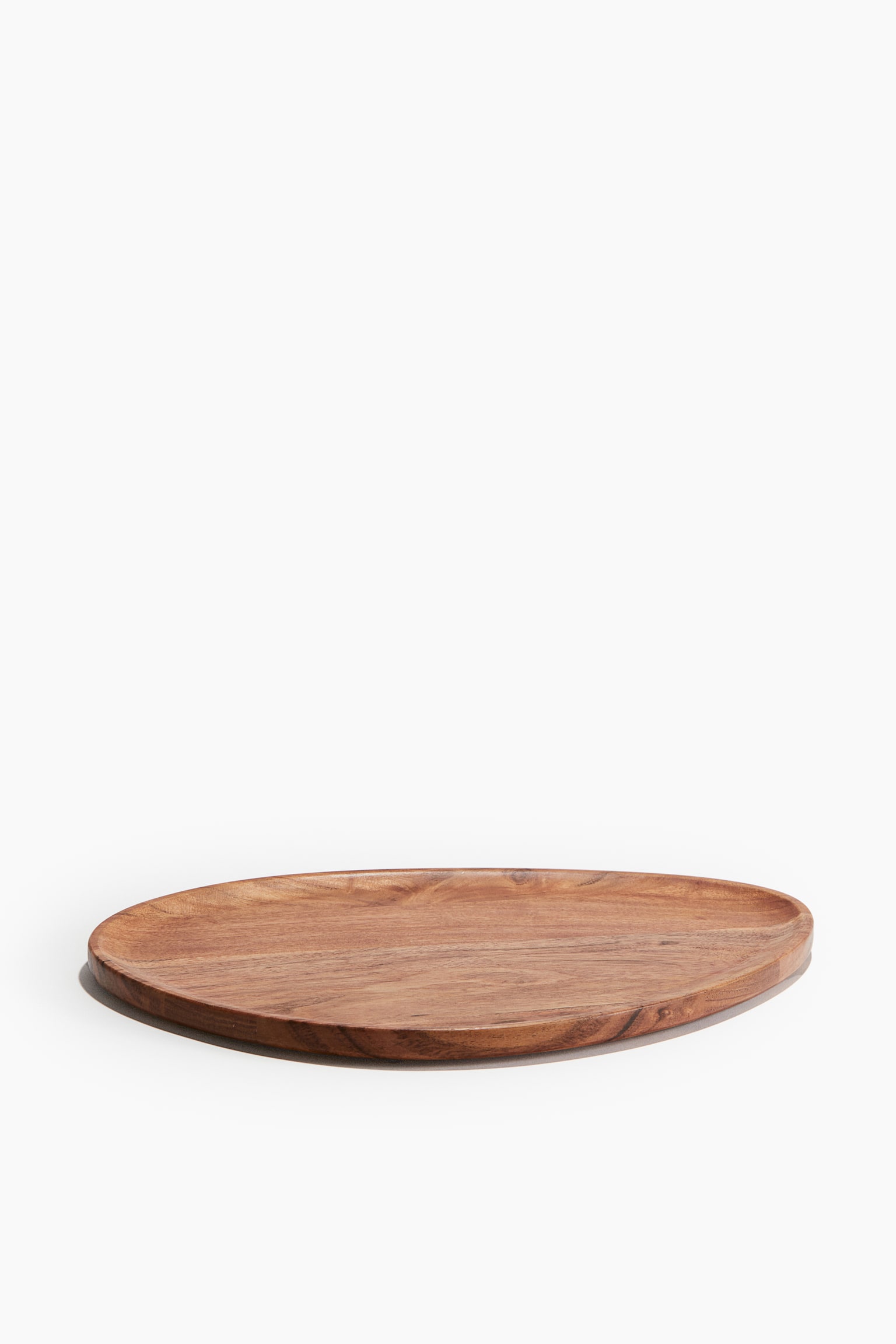 Grande assiette en bois d'acacia - Marron - 3