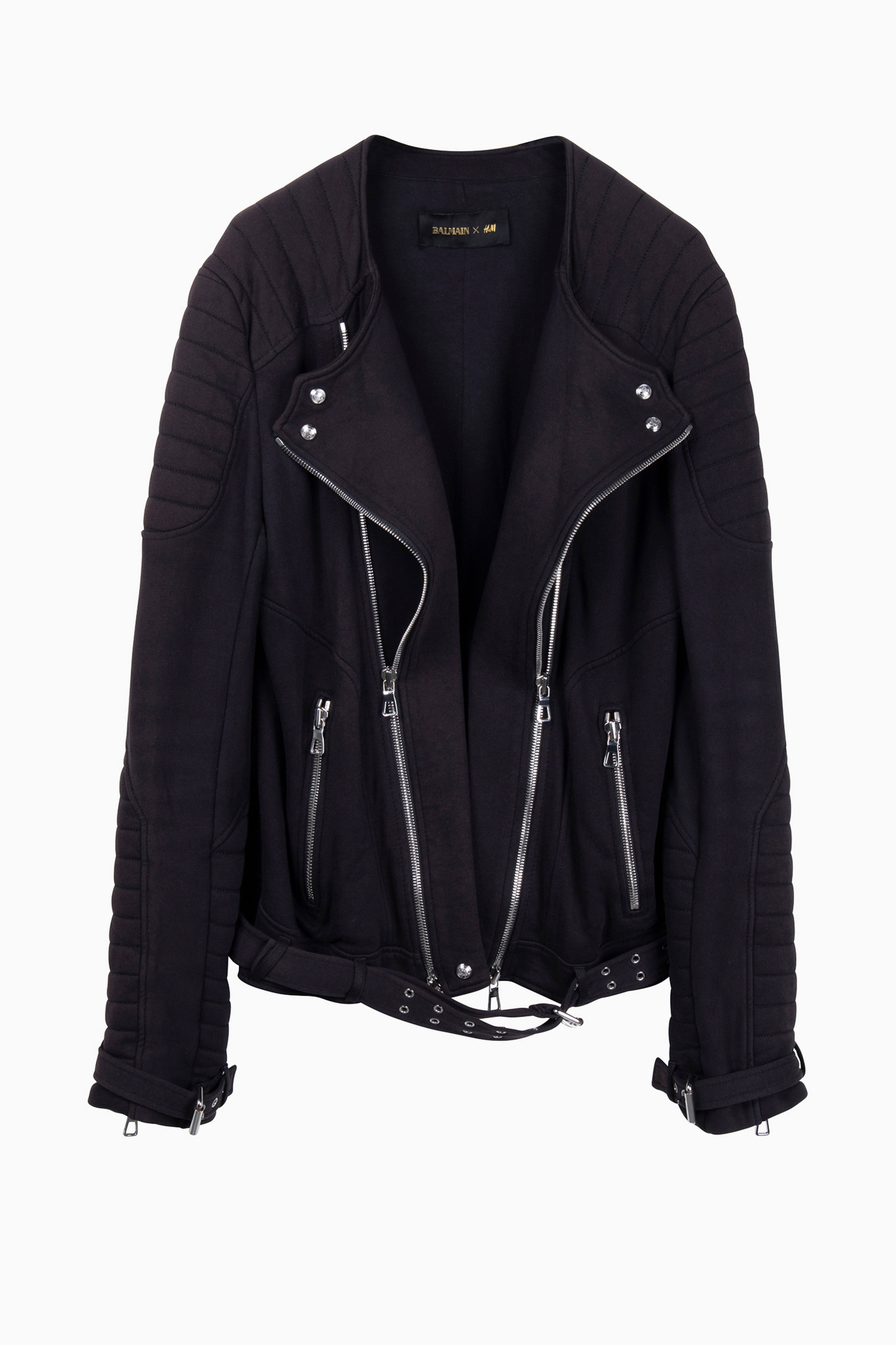 Balmain Oversized Jacke store silberfarben-schwarz Allover-Druck Casual-Look