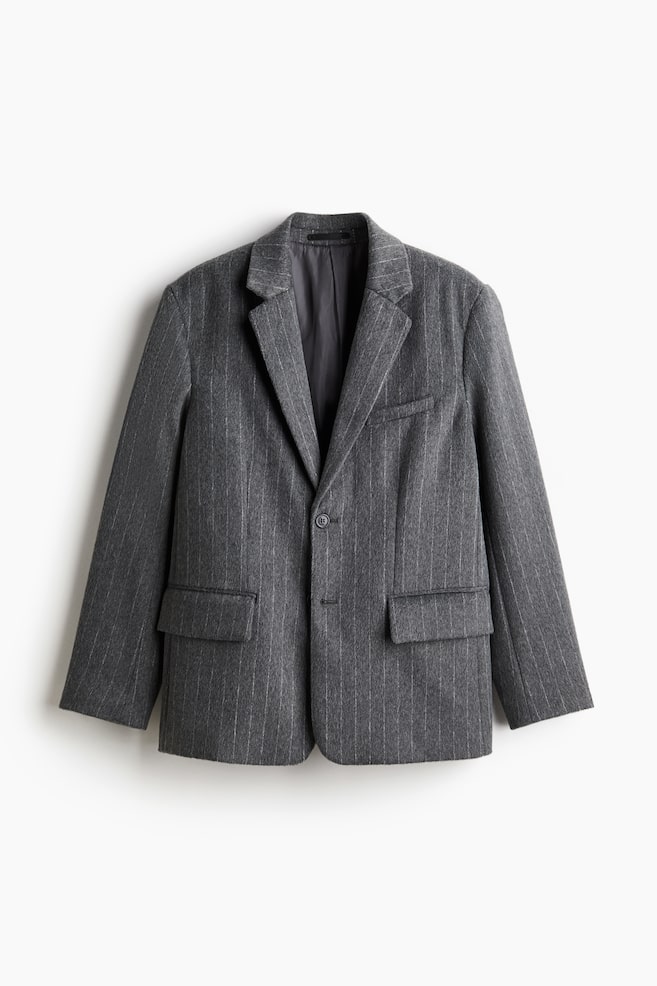 Americana Regular Fit - Gris oscuro/Raya diplomática - 1
