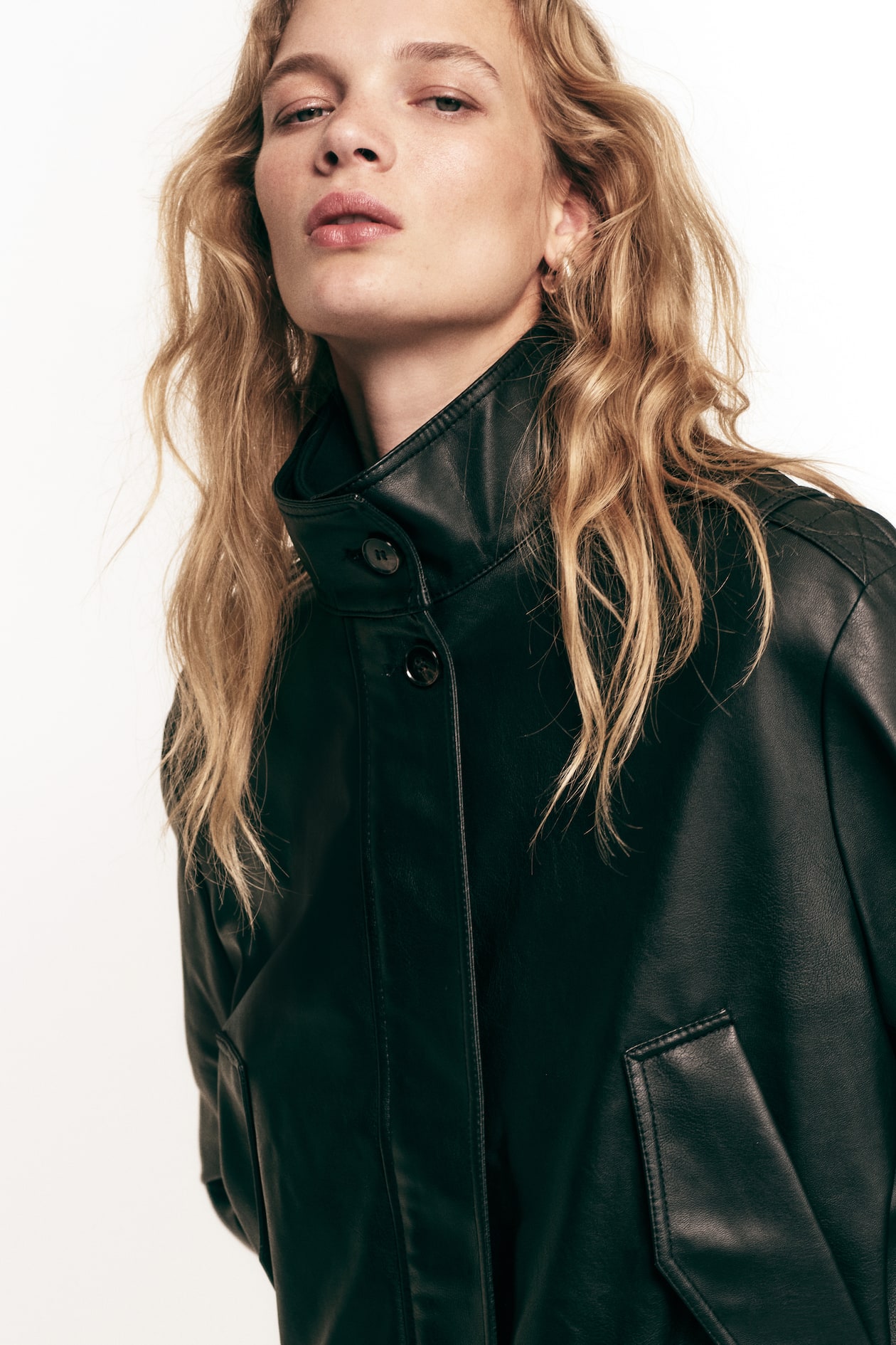 Oversized Coated Jacket - image 5