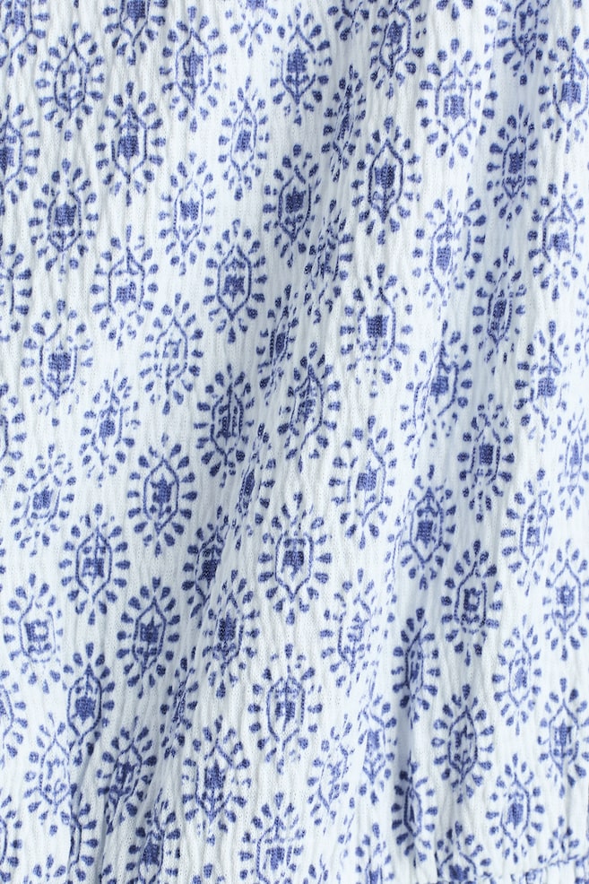Patterned Jumpsuit-White/blue patterned - 3