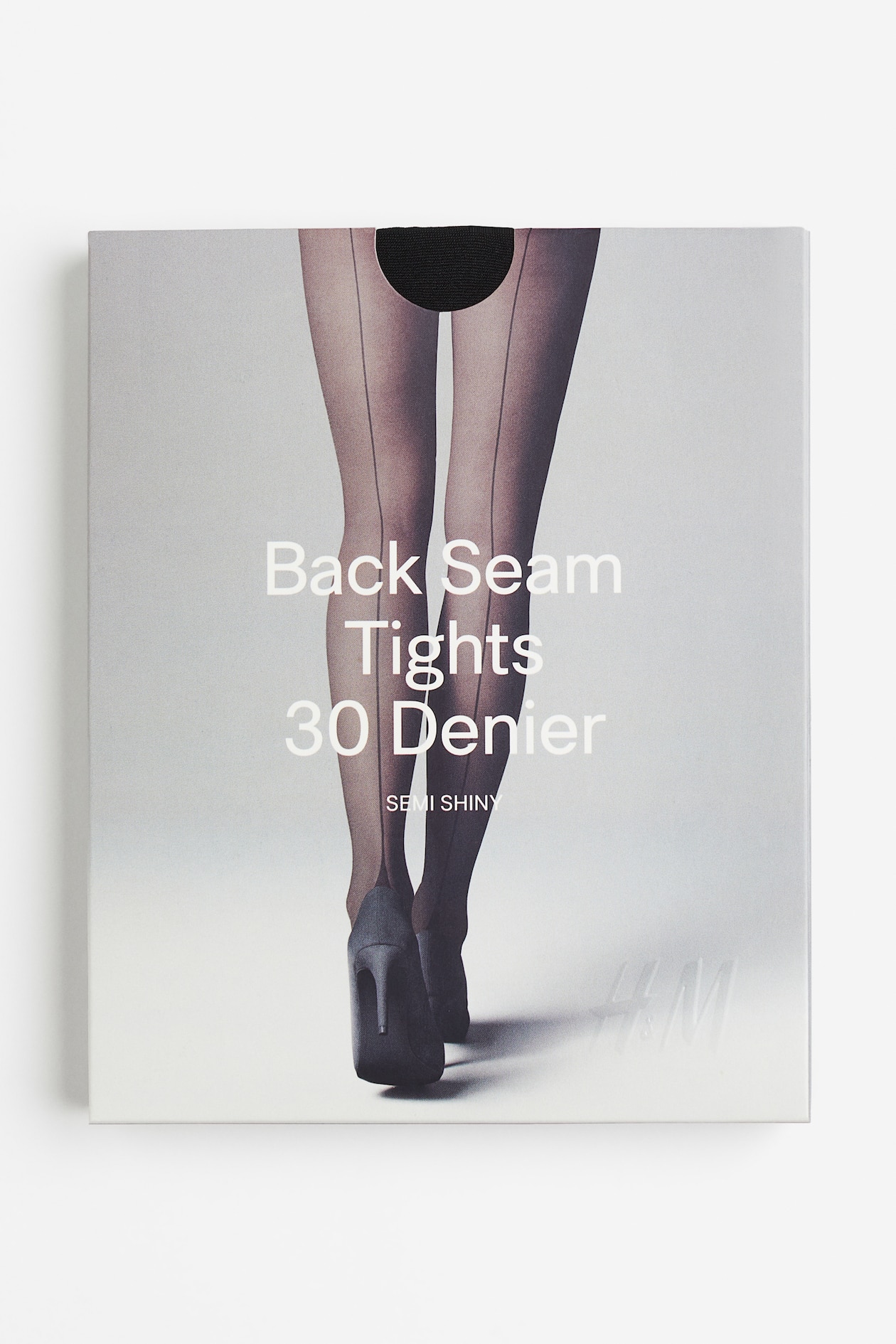 Seam-detail tights Black Ladies H&M GB