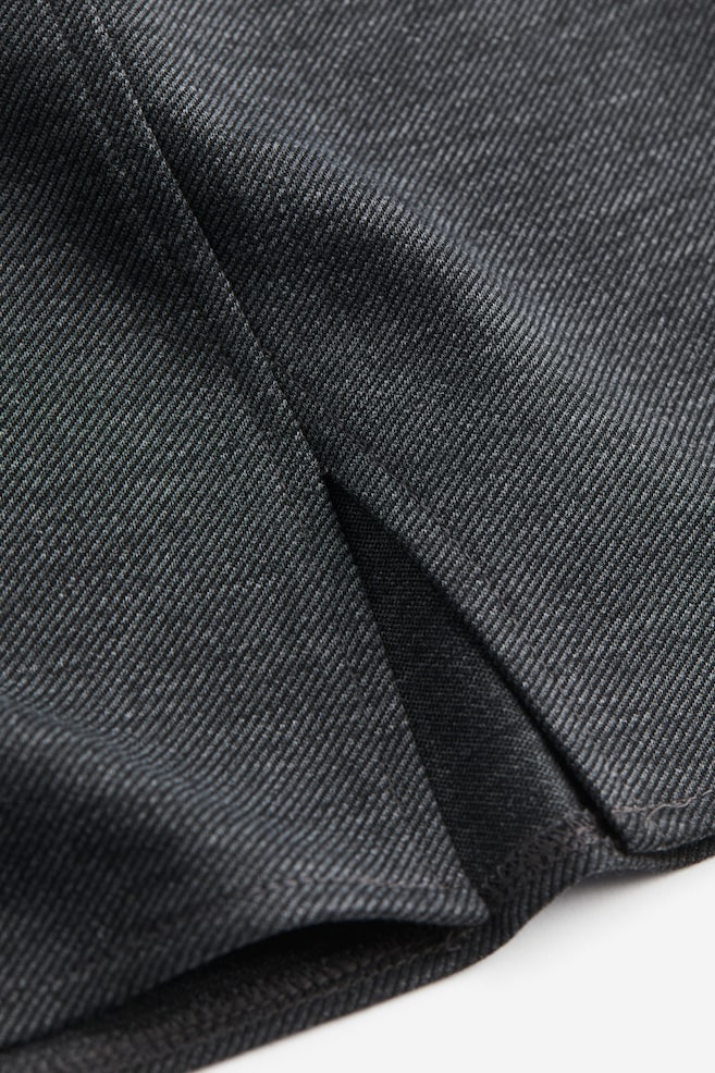 Jersey mini skirt - Dark grey marl/Black/Black/Checked - 4