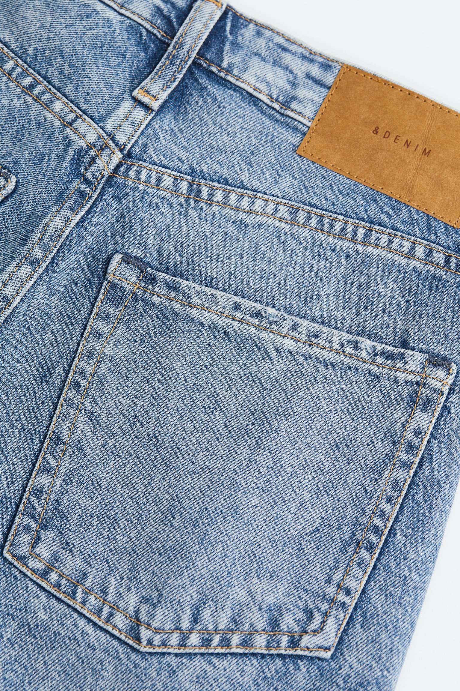 Mom Comfort Ultra High Ankle Jeans - Denim blue/Light denim blue - 2