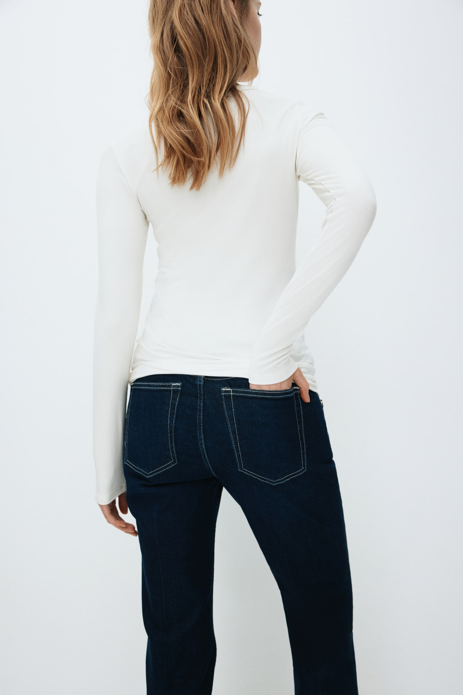 MAMA Flared Jeans - Dark denim blue/Denim blue/Denim blue - 3