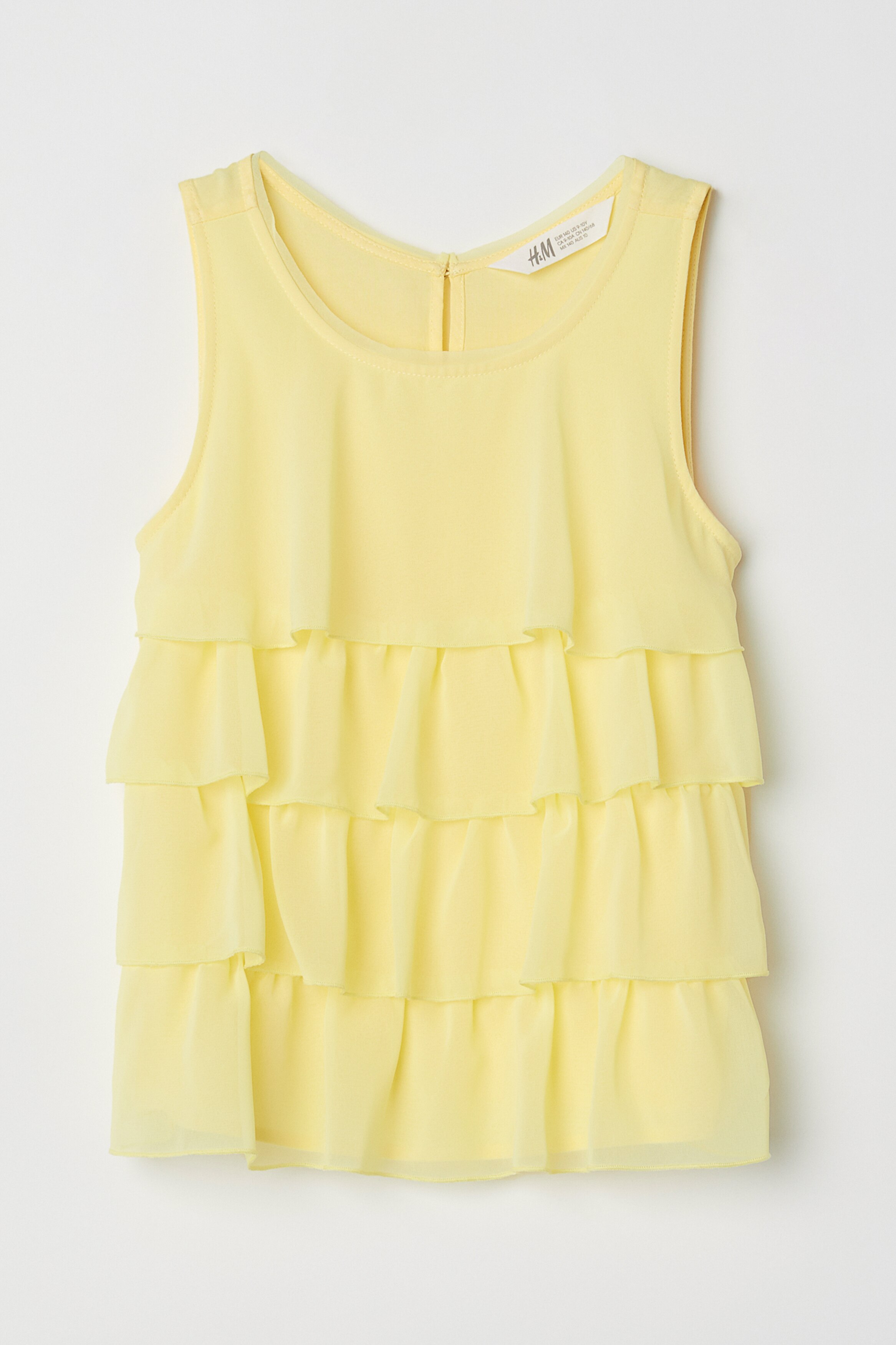 tiered chiffon top