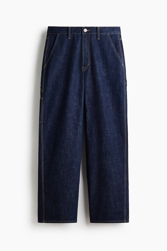 Baggy Carpenter Jeans - Dark denim blue/Denim blue - 1