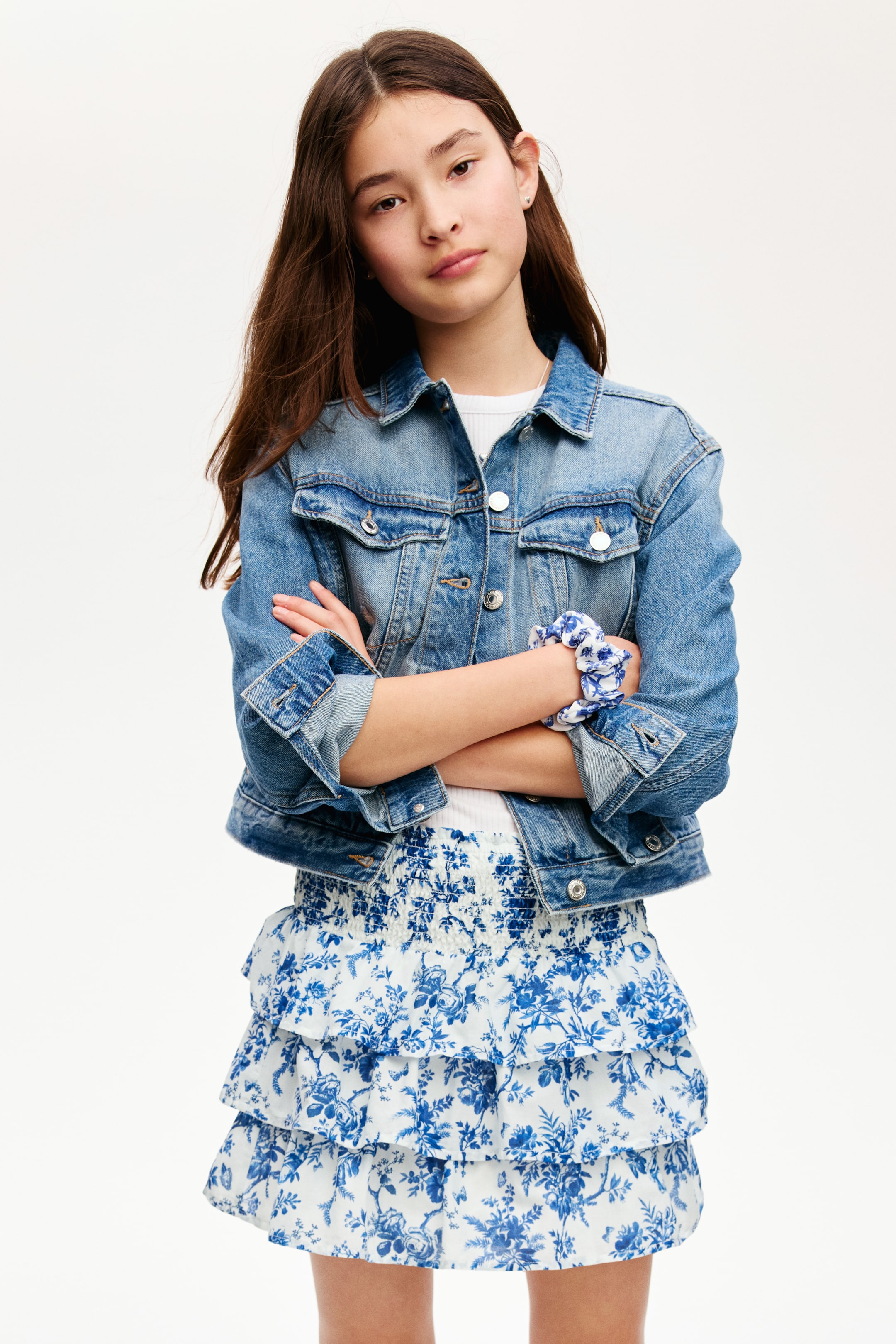 Tiered Cotton Skirt