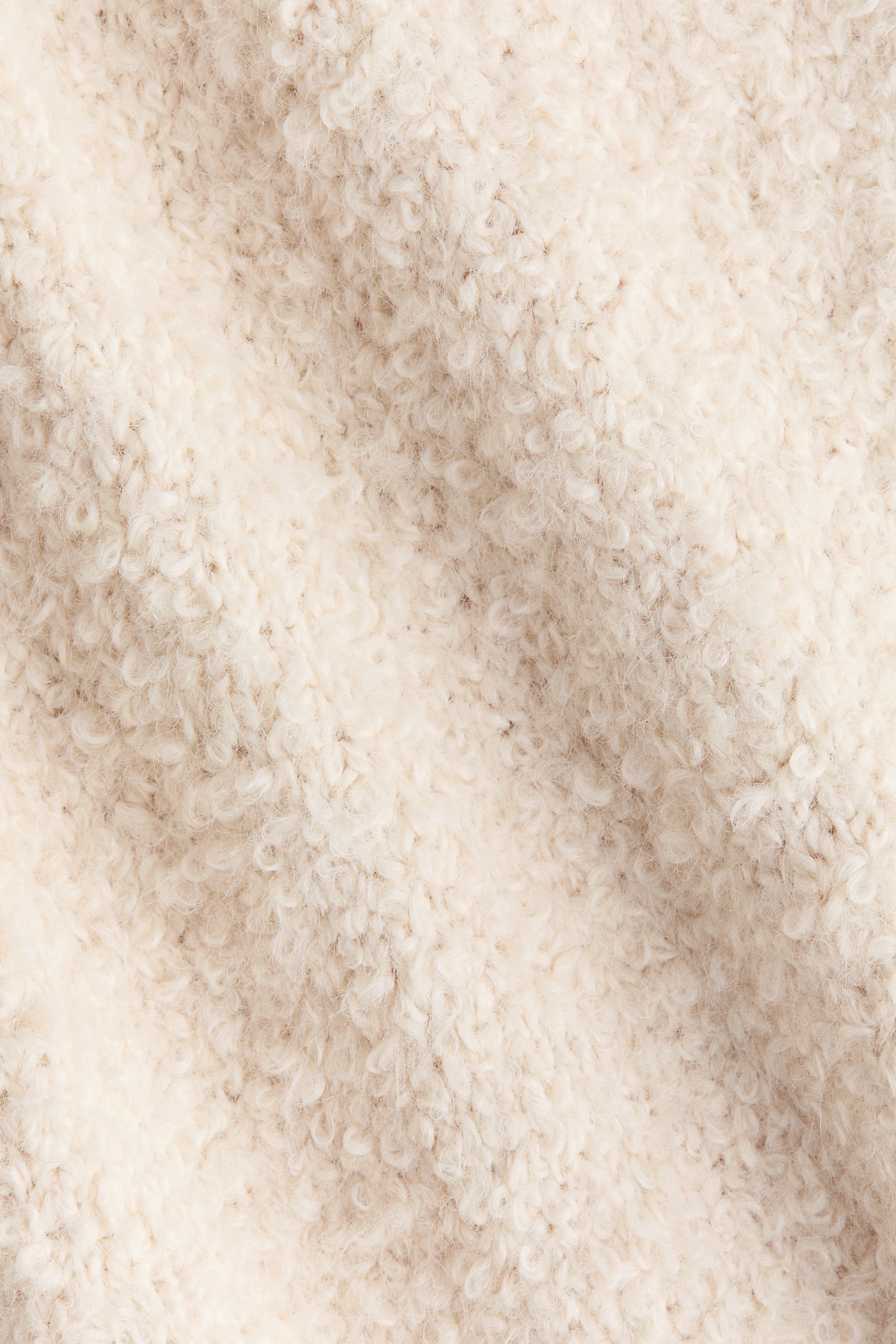 Bouclé skirt - Cream - 4