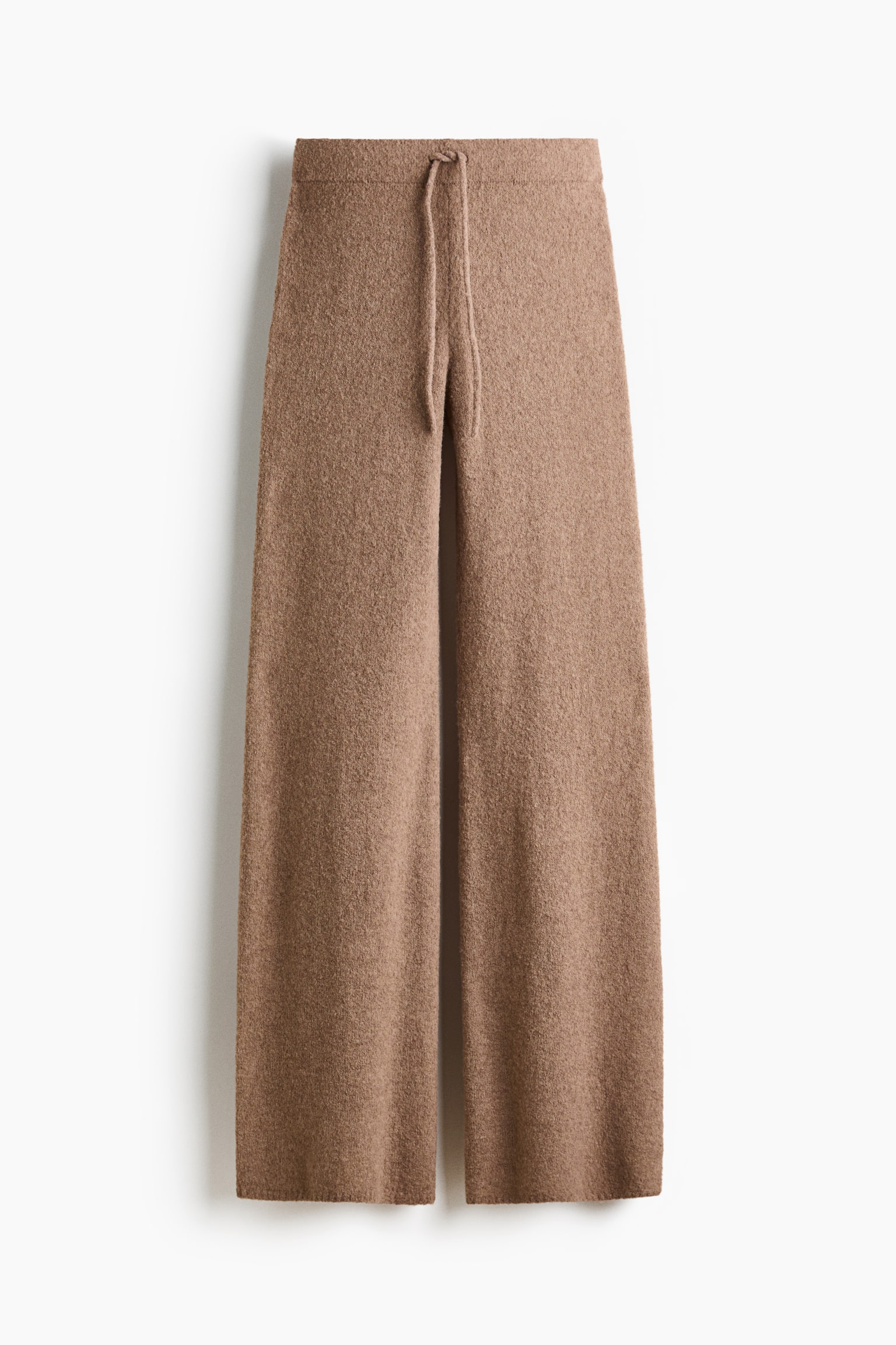 Женские брюки H&M Loose-Fit Wool-Blend, цвет: Бежевый — фото 1