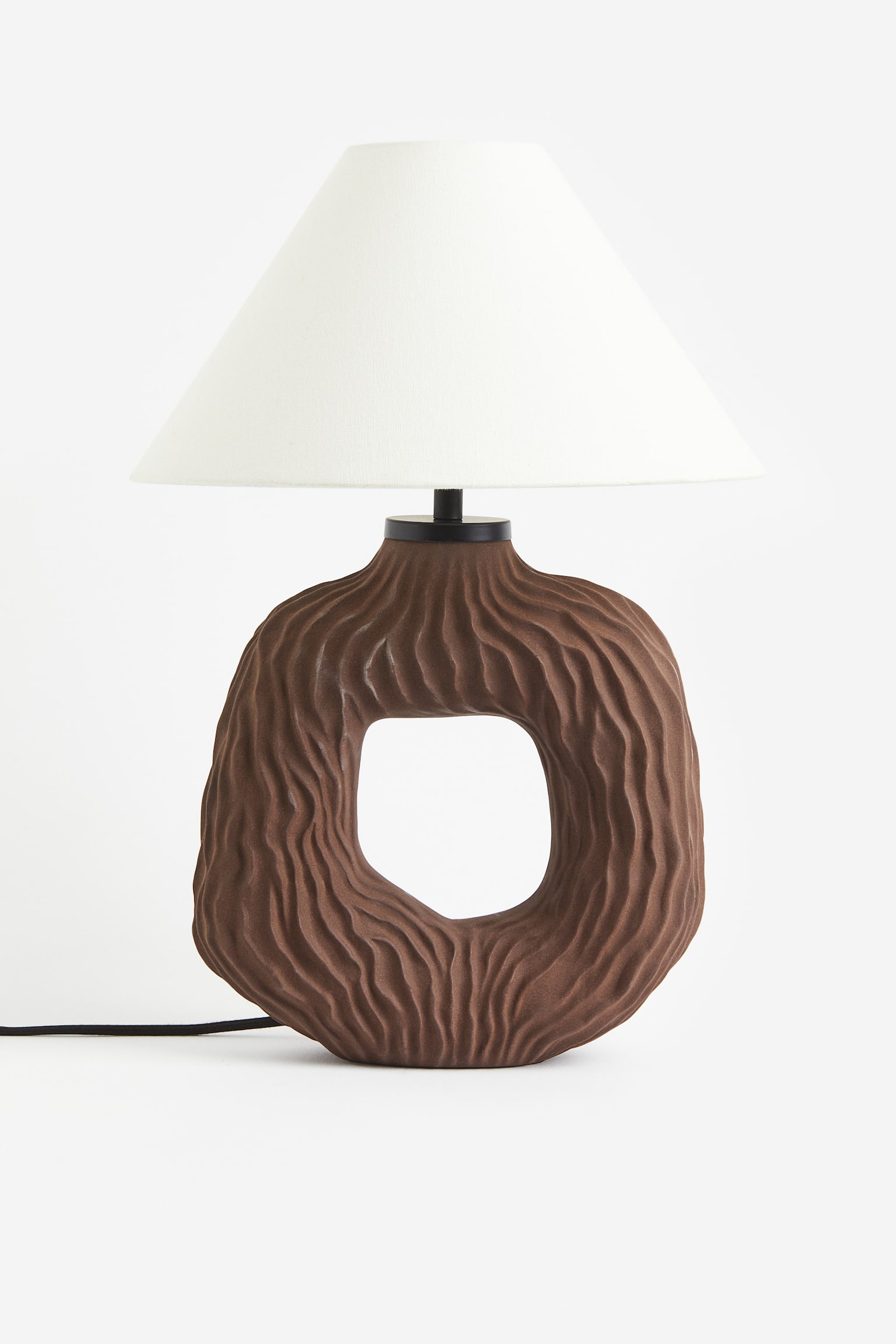 Ceramic lamp base - Brown - 2