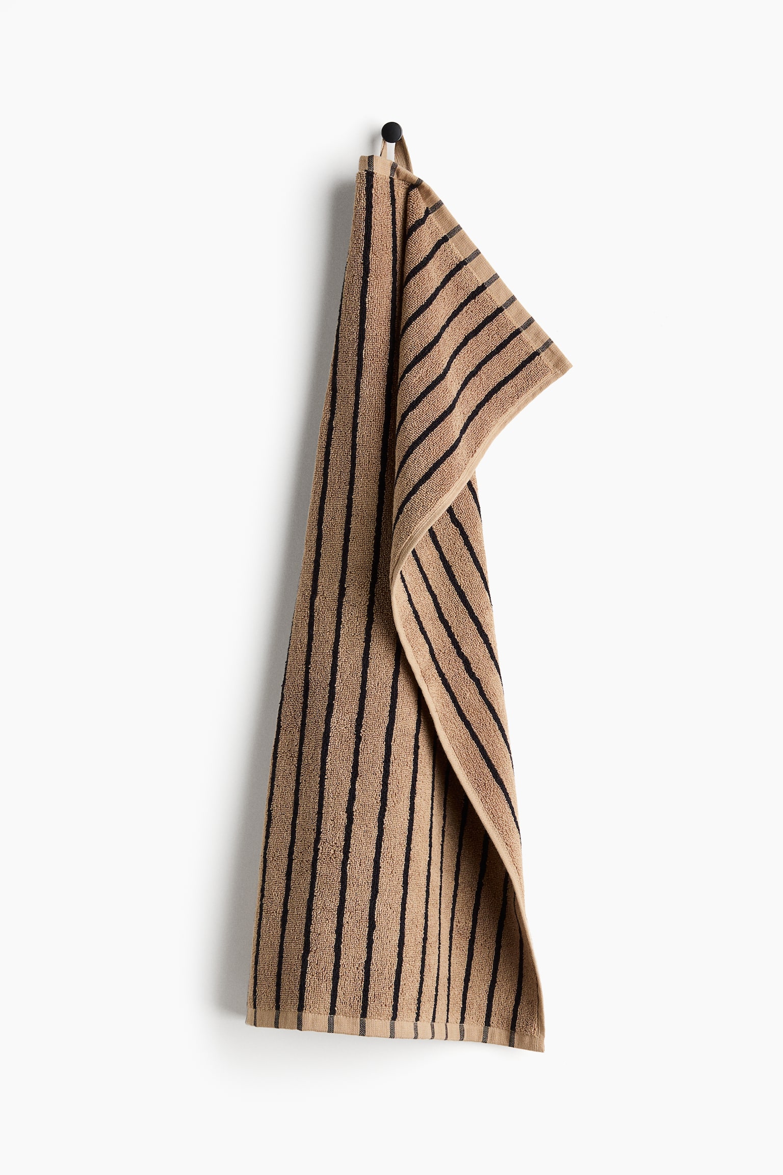 Striped hand towel - Brown/Black striped/Dark brown/Striped/Light pink/Terracotta striped/Yellow/White striped/Light blue/Striped/Light blue/Striped/White/Black striped/Light pink/Striped/Light beige/White - 2