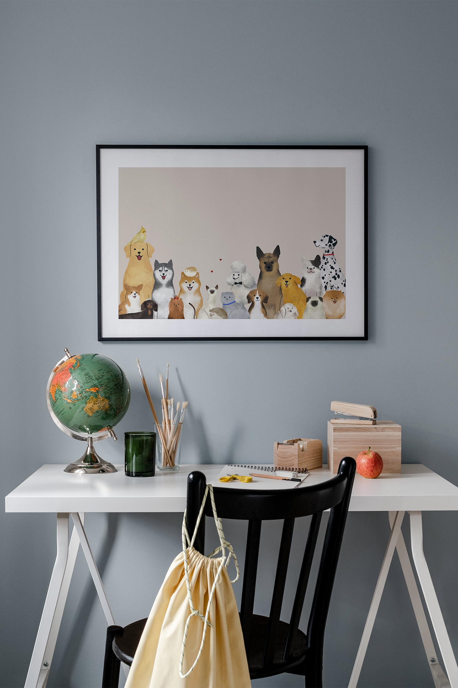 Big Family Portrait Plakat - Beige