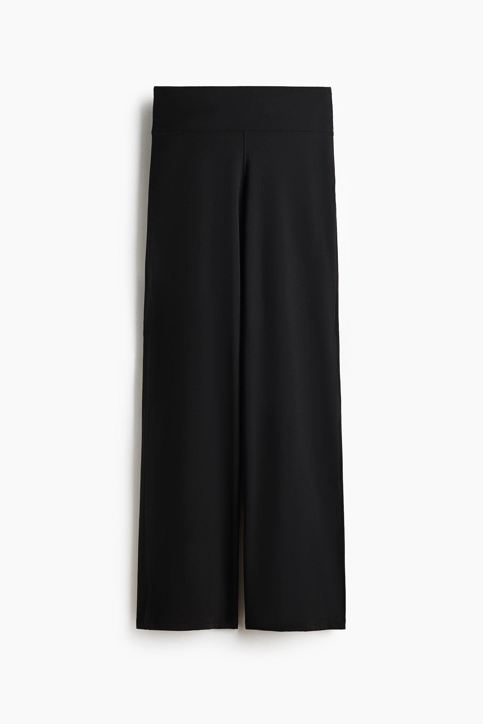 Wide sports leggings with SoftMove™ - Siyah/Koyu kil grisi/Sıcak kahverengi - 1