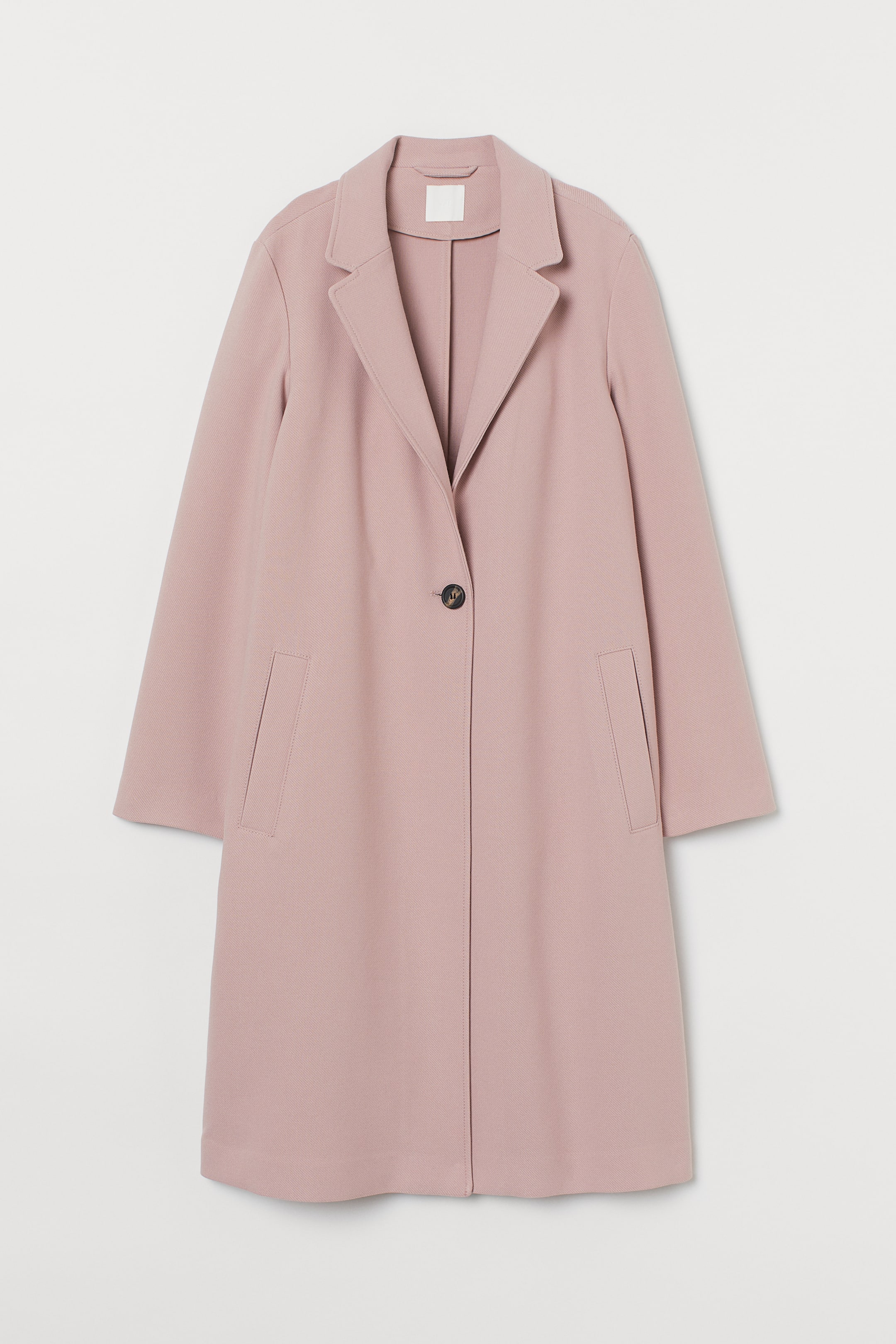 Grösseres Bild ansehen: Ein-Knopf-Mantel - Blassrosa - DAMEN | H&M CH 1