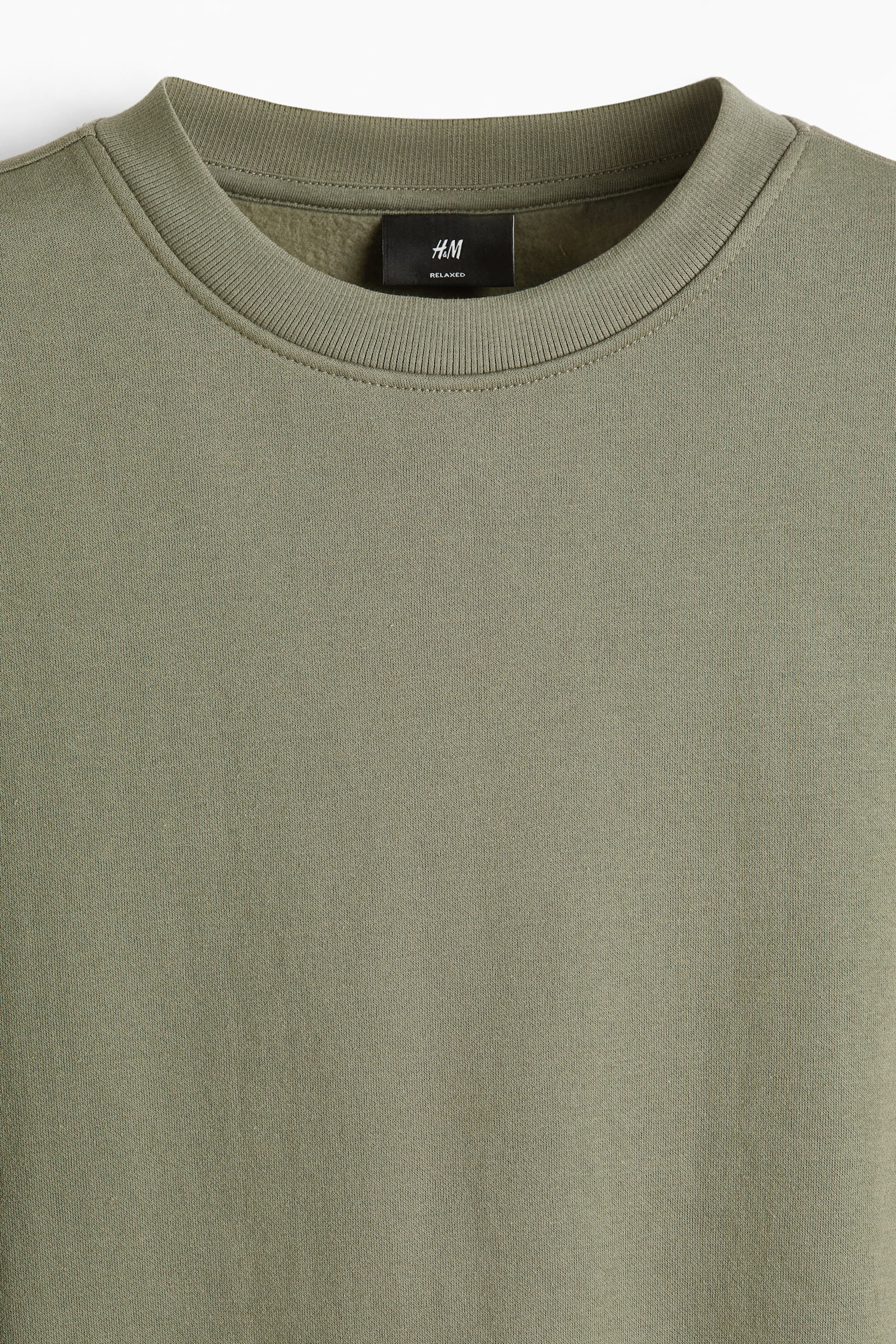 Loose Fit Sweatshirt - Dusty khaki green/Black/Plum/Teal/Brown/White/Dark grey/Dark blue/Pink/Red/Grey marl/Green/Light blue/Green - 2