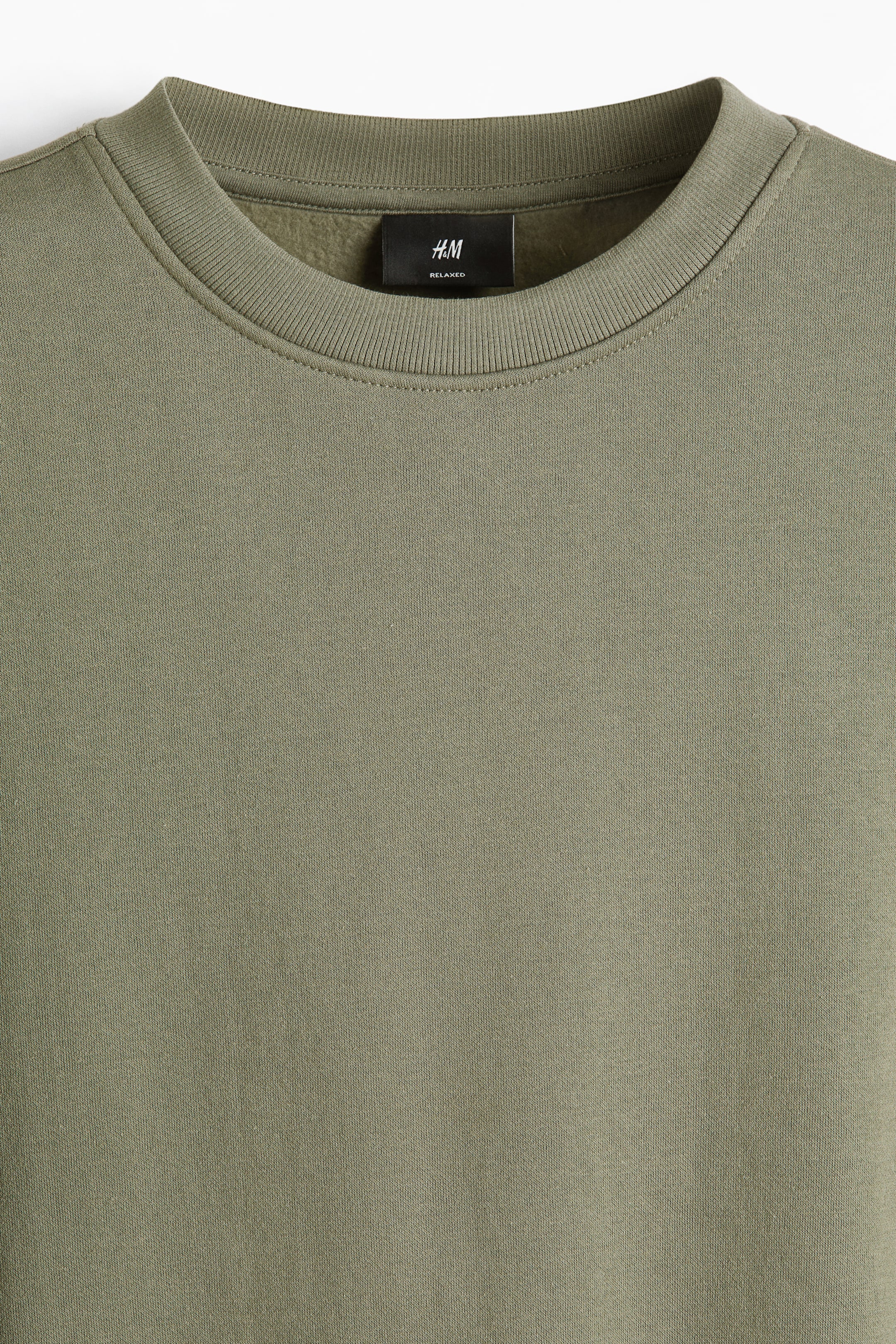 이미지 확대 보기: 스웨트셔츠 루즈핏 - 더스티 카키 그린 - Men | H&M KR 2