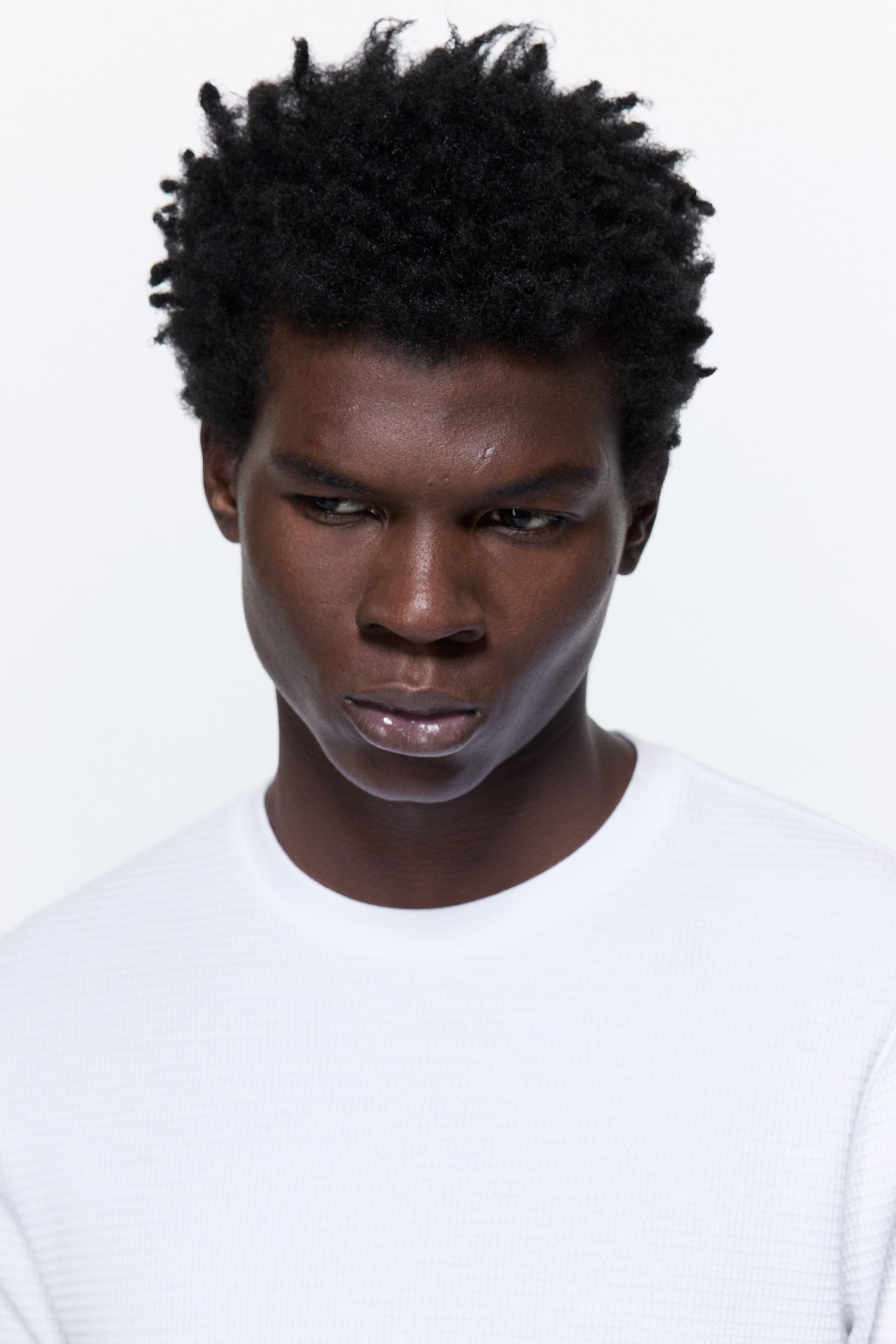 Agrandir l'image: T-shirt Slim Fit en jersey gaufré - Blanc - HOMME | H&M BE 4